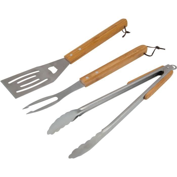 Set 3 Ustensiles Campingaz Avec Manches En Bois
