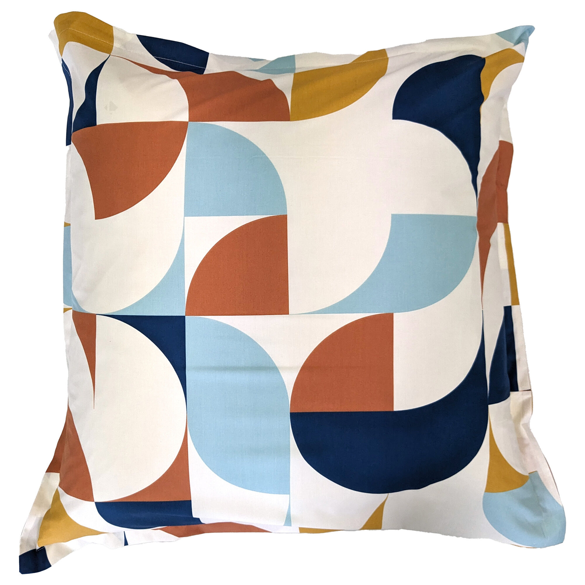 Taie D'oreiller 65x65 Cm Percale De Coton Modulo Bleu Cobalt