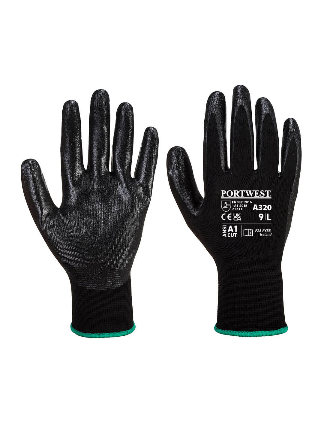 Gant Dexti-grip Couleur: Noir Taille S - Portwest