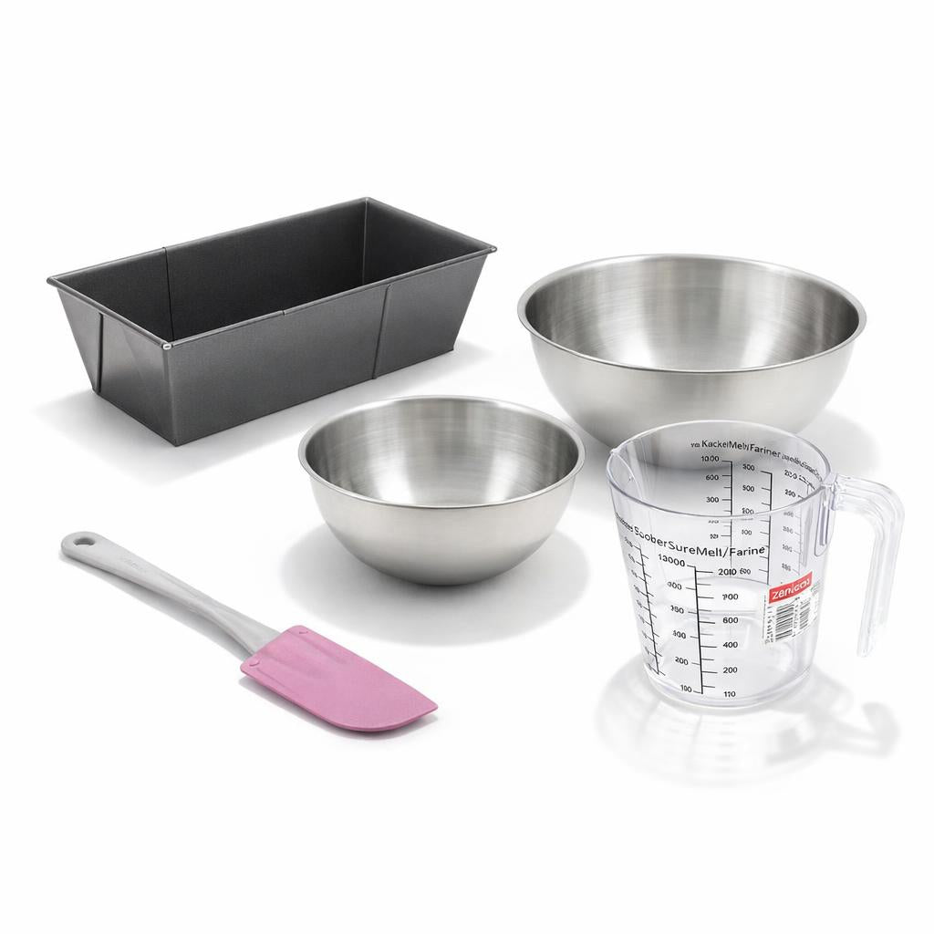 Set De 5 Ustensiles De Pâtisserie Moule À Gâteaux 2 Bols Spatule