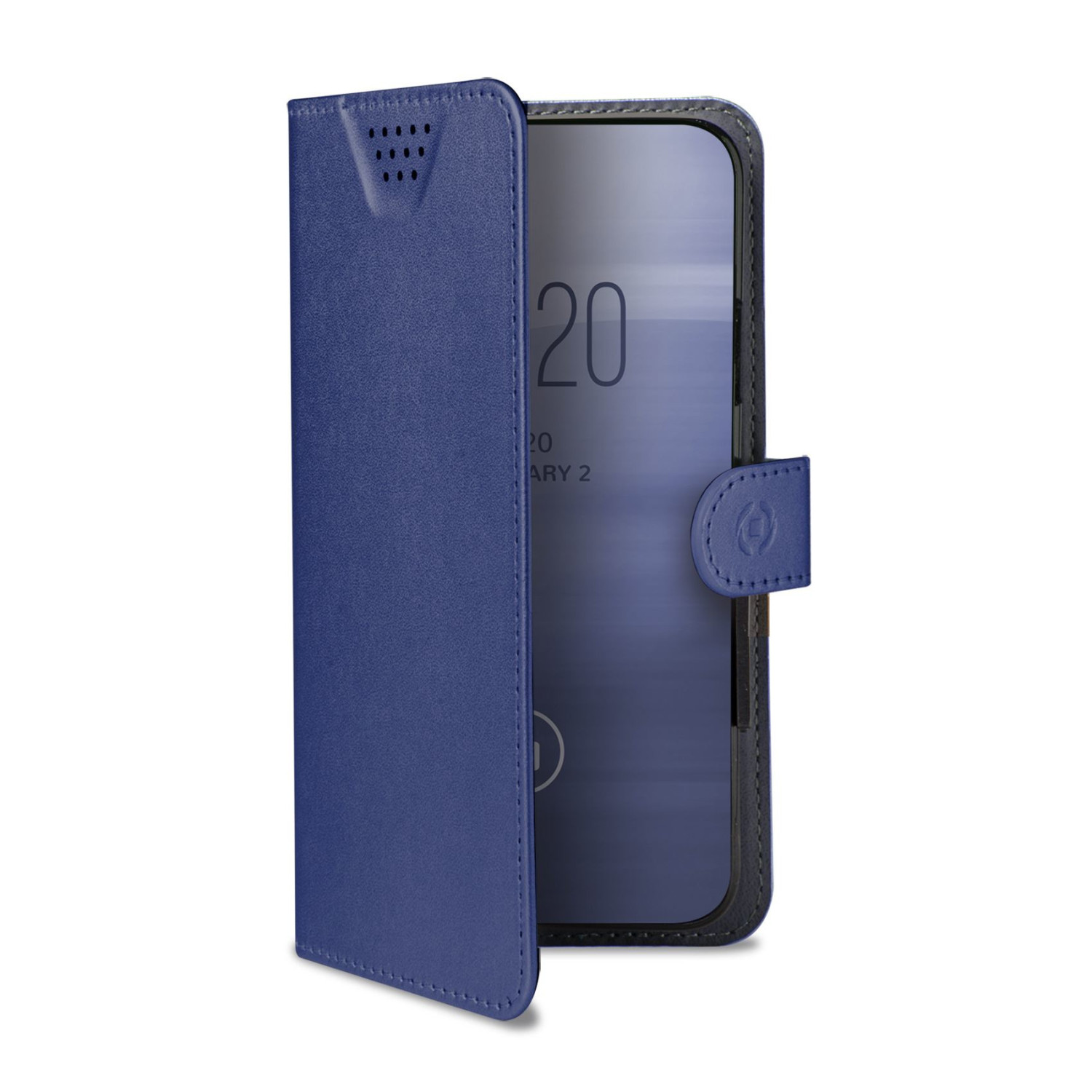 Celly Wally One Xxl Custodia Per Cellulare 14 Cm (5.5") Custodia Flip A Libro Blu
