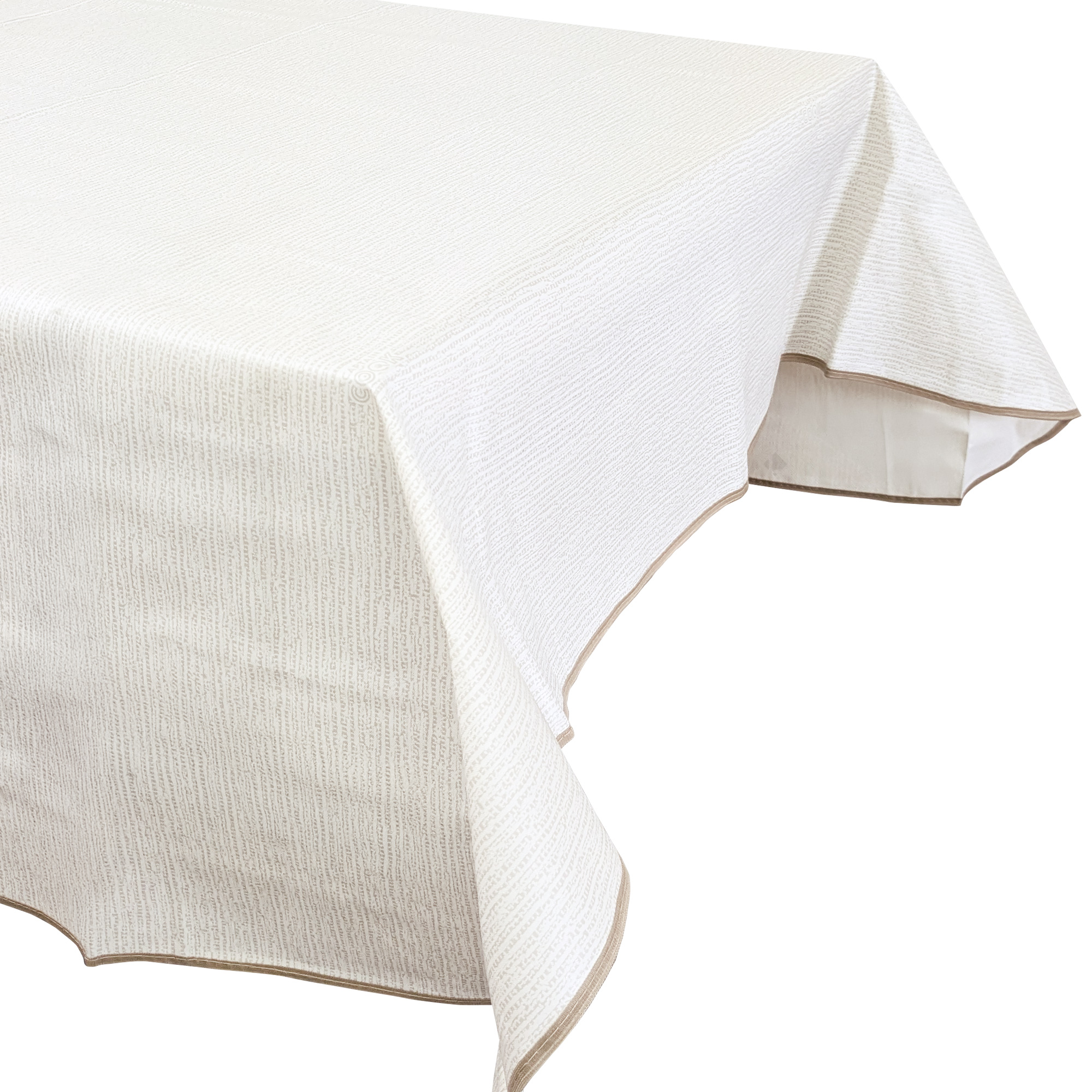 Nappe Rectangulaire 140x180 Cm Antitaches Namaste Earl Grey
