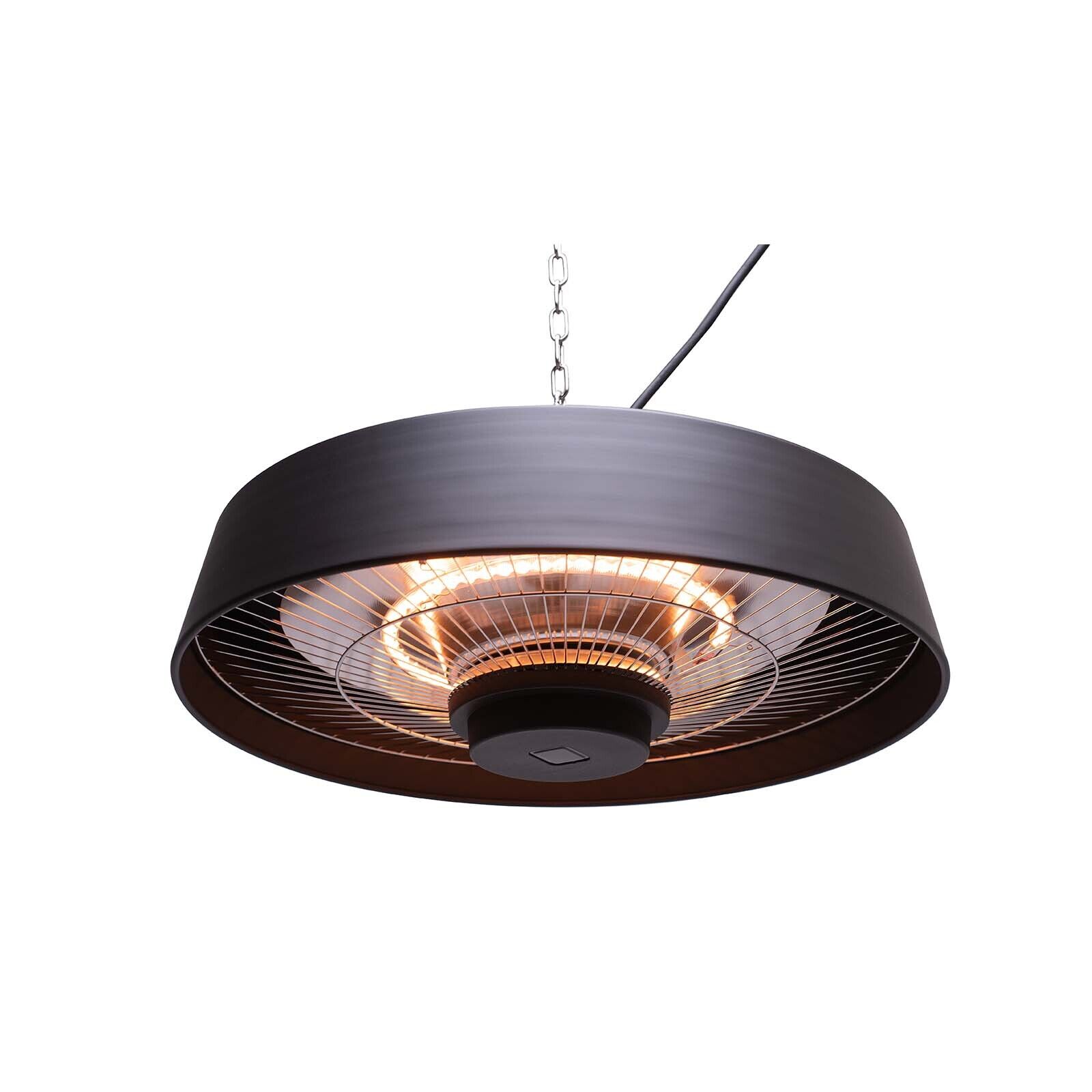 Chauffage Électrique Infrarouge Halogène 2000w Int. Et Ext. Kekai Top Design Suspendu 48,5x48,5x21,6cm Télécommande