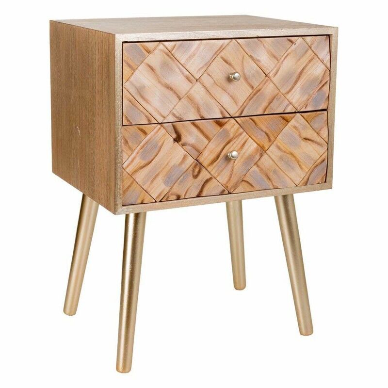 Table De Nuit Alexandra House Living Marron 35 X 61 X 44 Cm