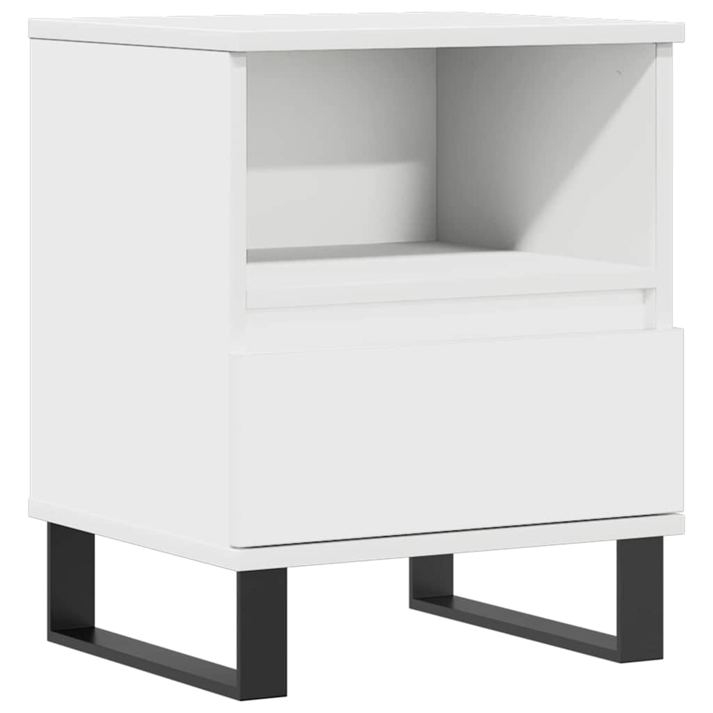 Table De Chevet Avec Tiroir Et Compartiment Ouvert 40 X 35 X 50 Cm Dec033368