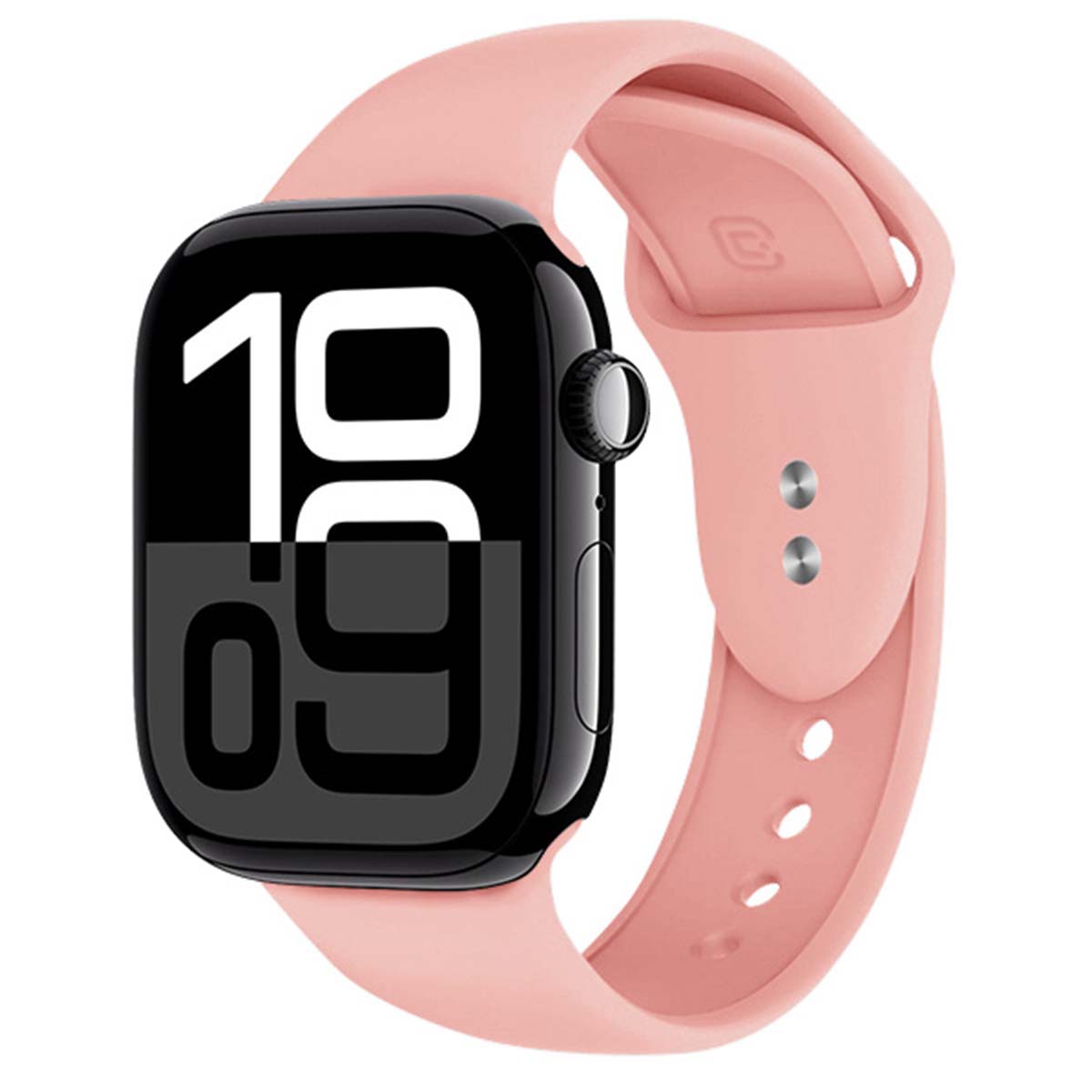 Bracelet Pour Apple Watch 38 / 40 / 41 / 42mm En Silicone Liquide Rose Crong