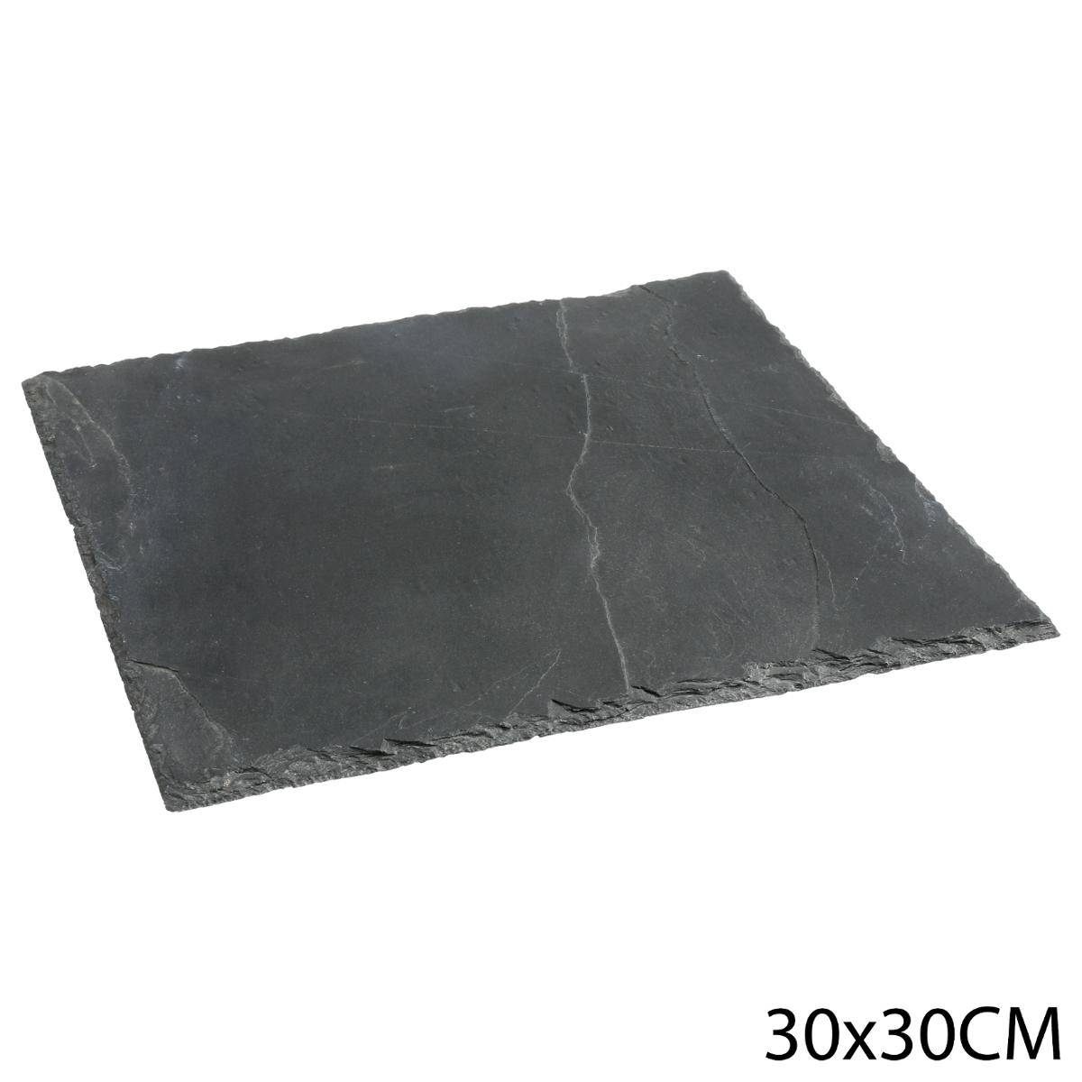 Assiette En Ardoise 30 X 30 Cm - Sg Secret De Gourmet