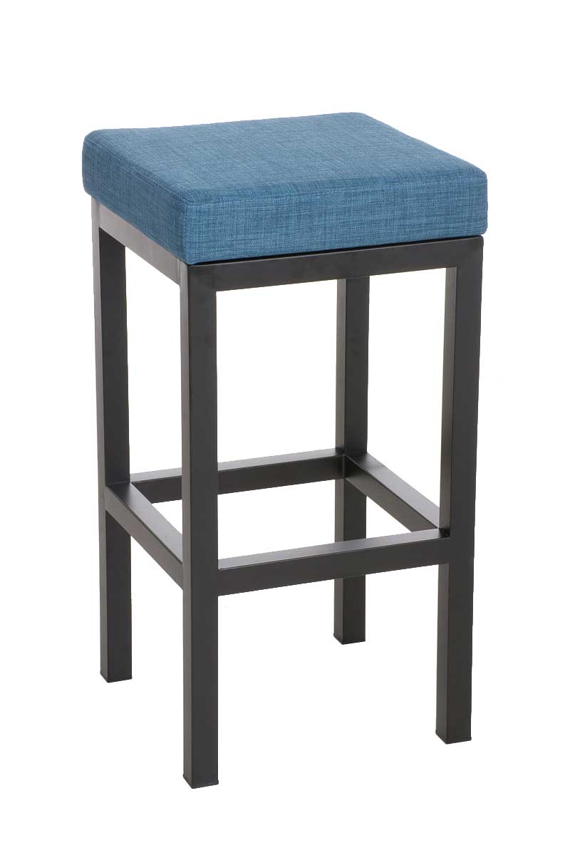Tabouret De Bar Taylor B80 En Tissu Bleu