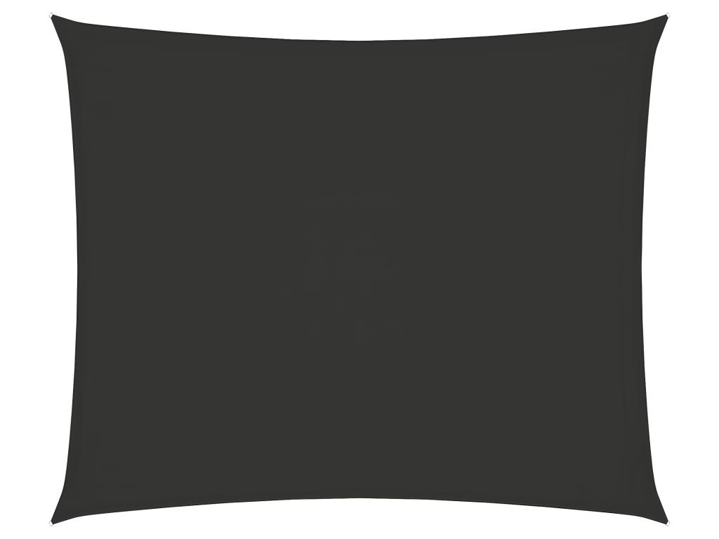 Voile Toile D'ombrage Parasol Tissu Oxford Rectangulaire 3,5 X 4,5m Anthracite 02_0009649
