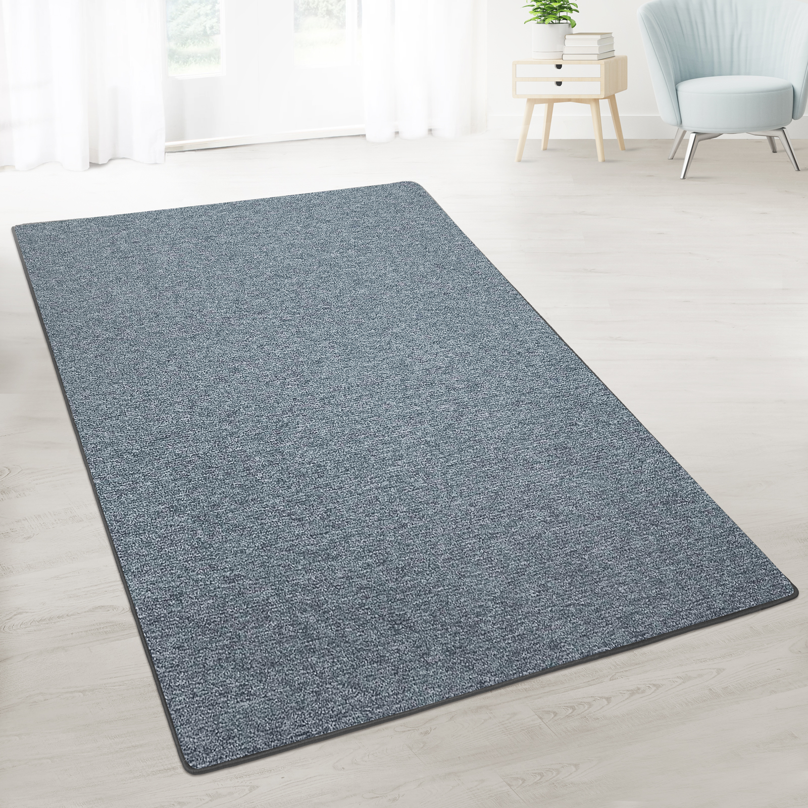 Tapis Sur Mesure, Personnalisée Pour Tous Vos Espaces, Gris Foncé 50 X 100 Cm