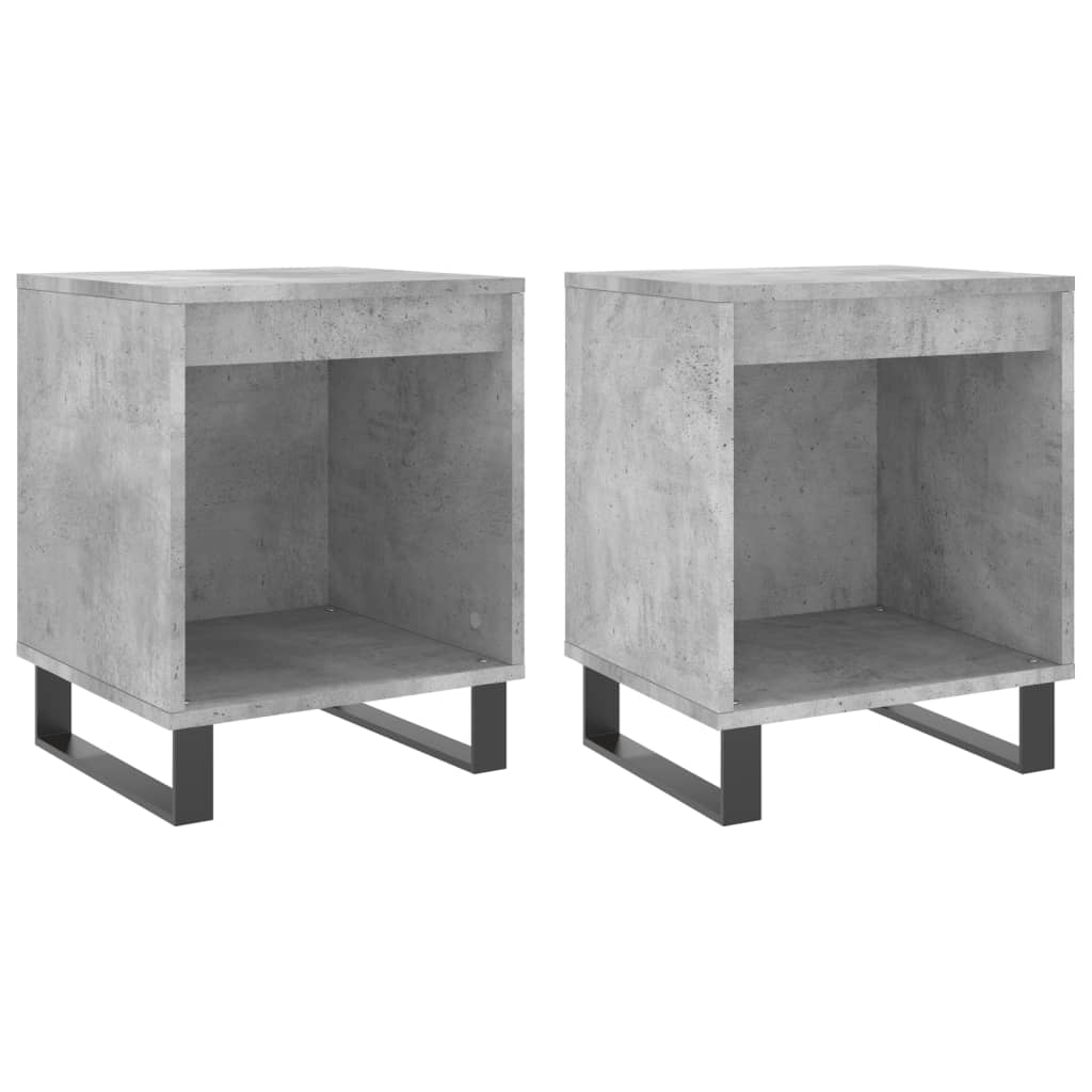 Lot De 2 Tables De Chevet Avec Compartiment Ouvert 40 X 35 X 50 Dec035371