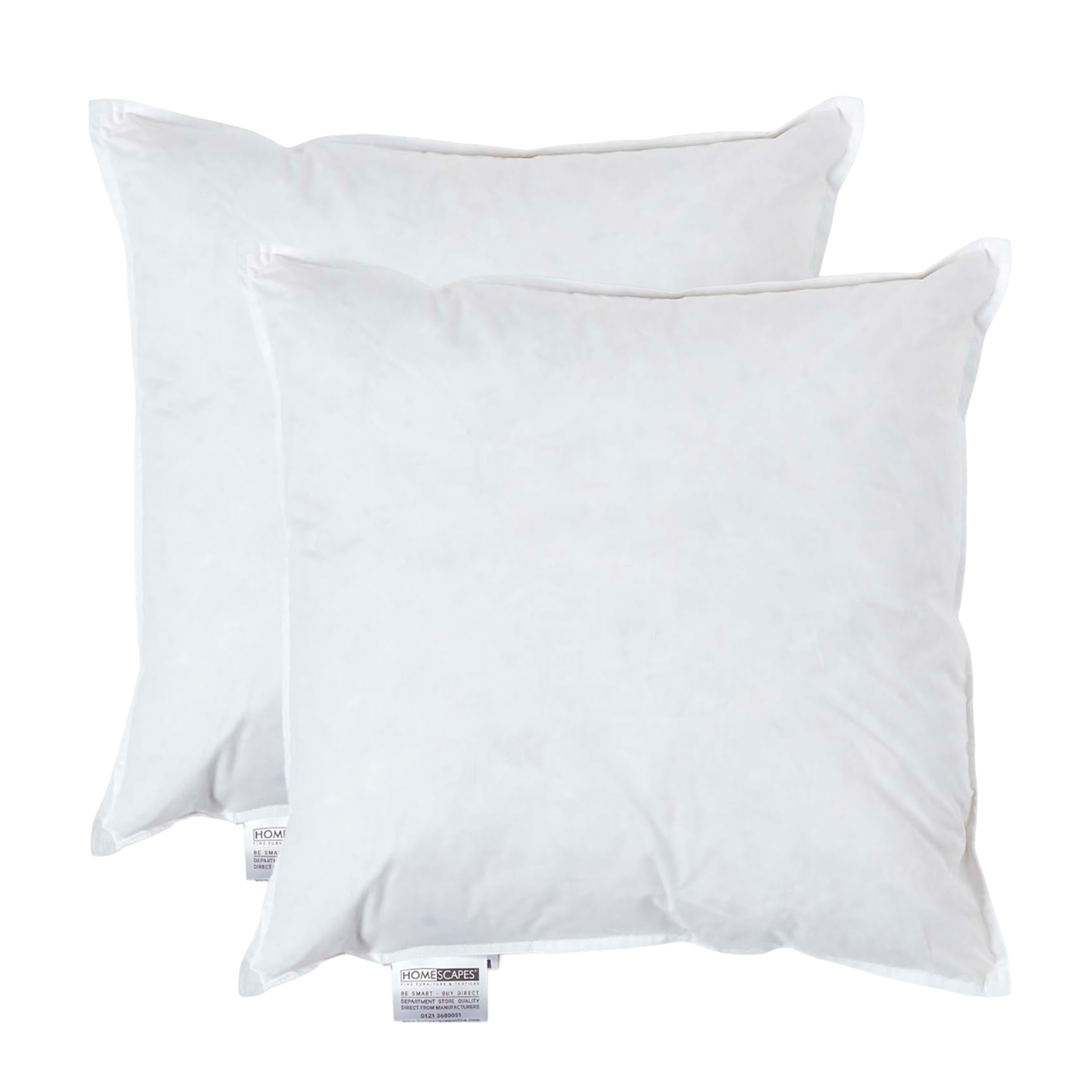 Coussin De Garnissage En Plumes De Canard, 40x40cm Lot De 2 - Homescapes