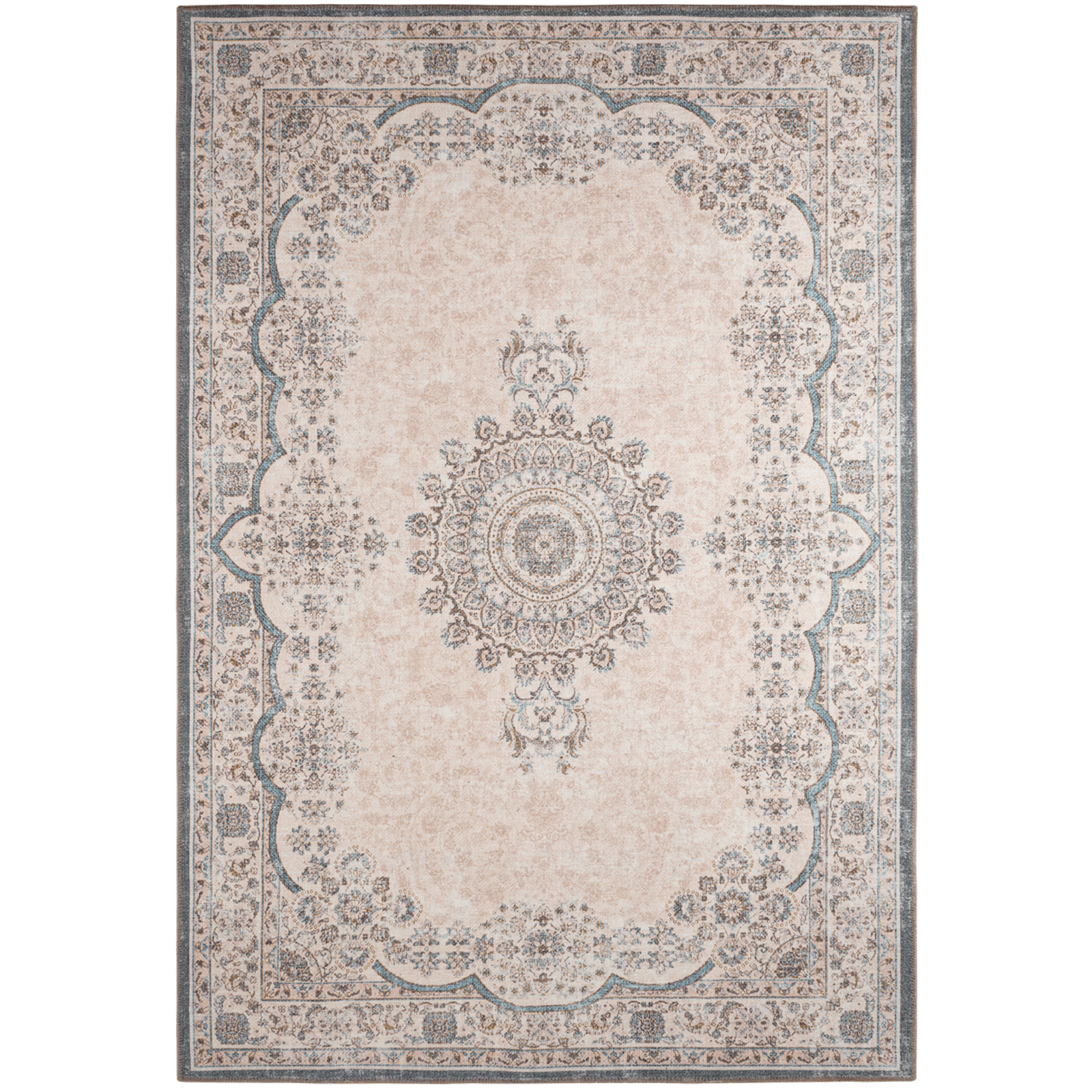 Tapis Imprimé Intérieur Carry Vintage - 120 X 170 Cm