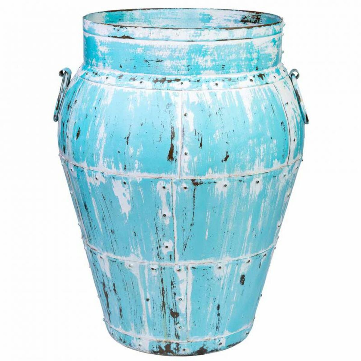 Vase Alexandra House Living Bleu Bois De Manguier 45 X 60 X 45 Cm