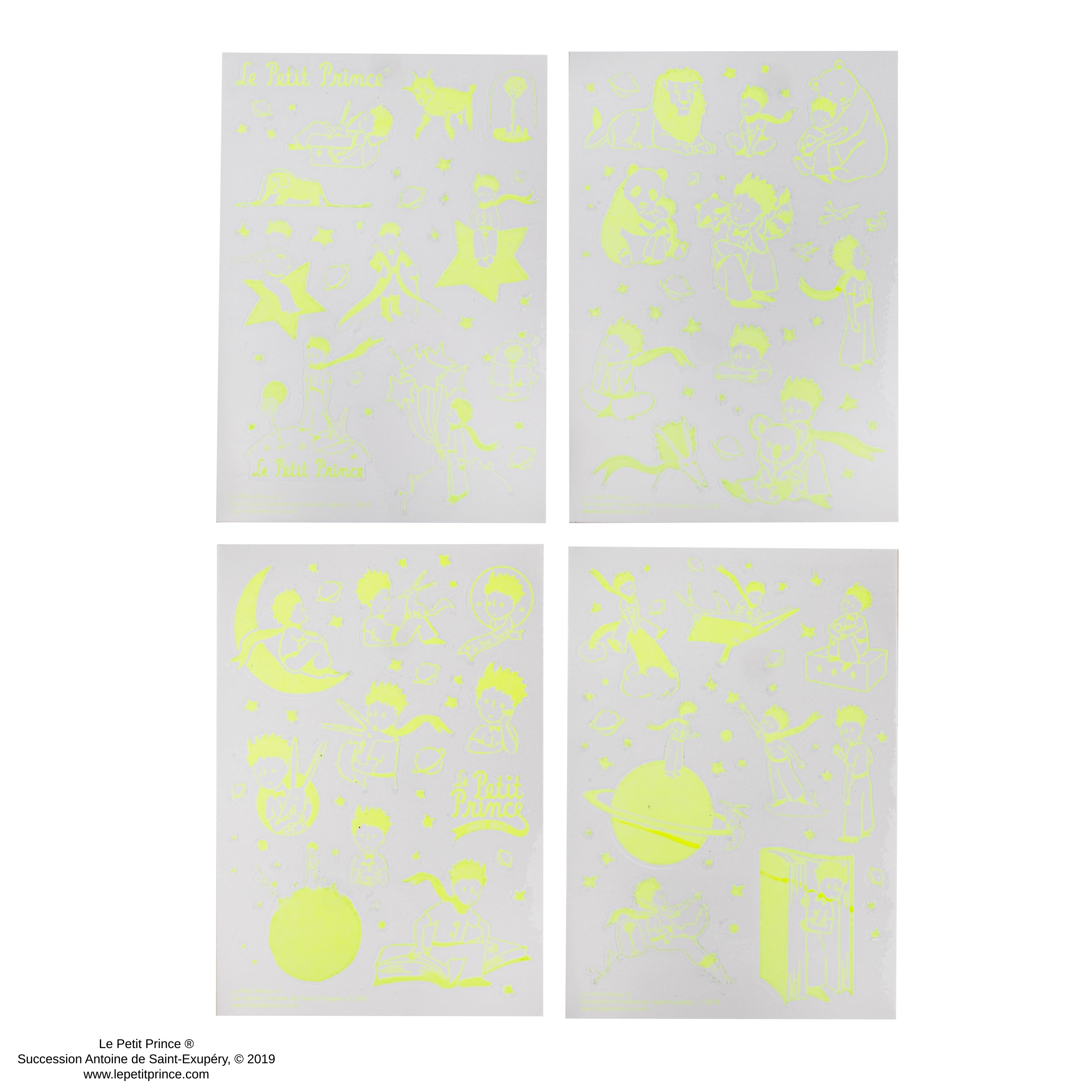 Autocollants Phosphorescent Le Petit Prince - Le Petit Prince Vert
