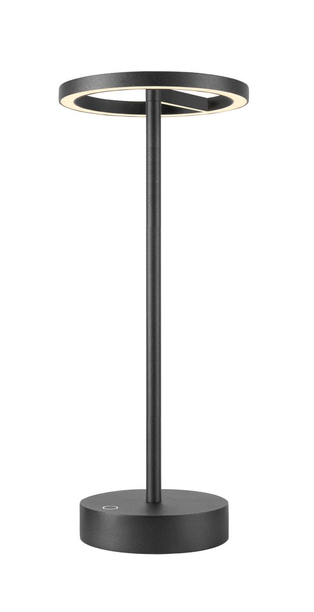 SLV luminaire LED rechargeable Vinolina One, noir, 2.700 K, hauteur 33 cm