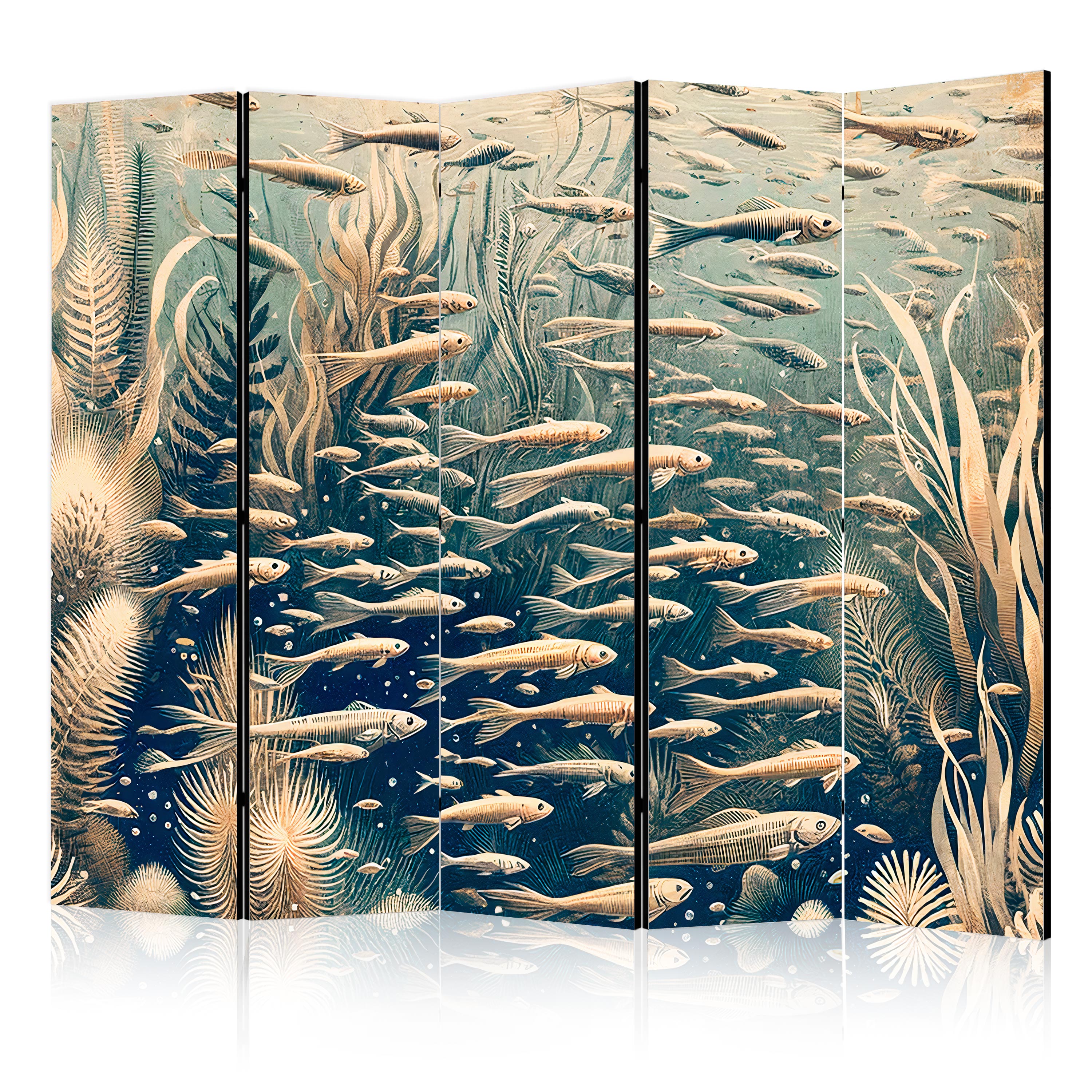 Paravent -monde Sous-marin De Poissons 225x172