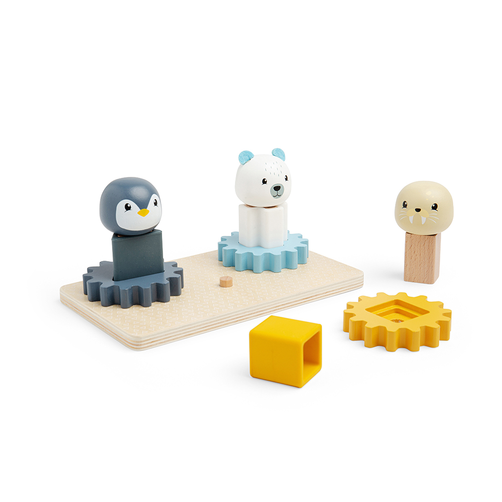 Bigjigs Toys, Planche De Puzzle Arctic Cog, Convient Aux ges Dès 12 Mois