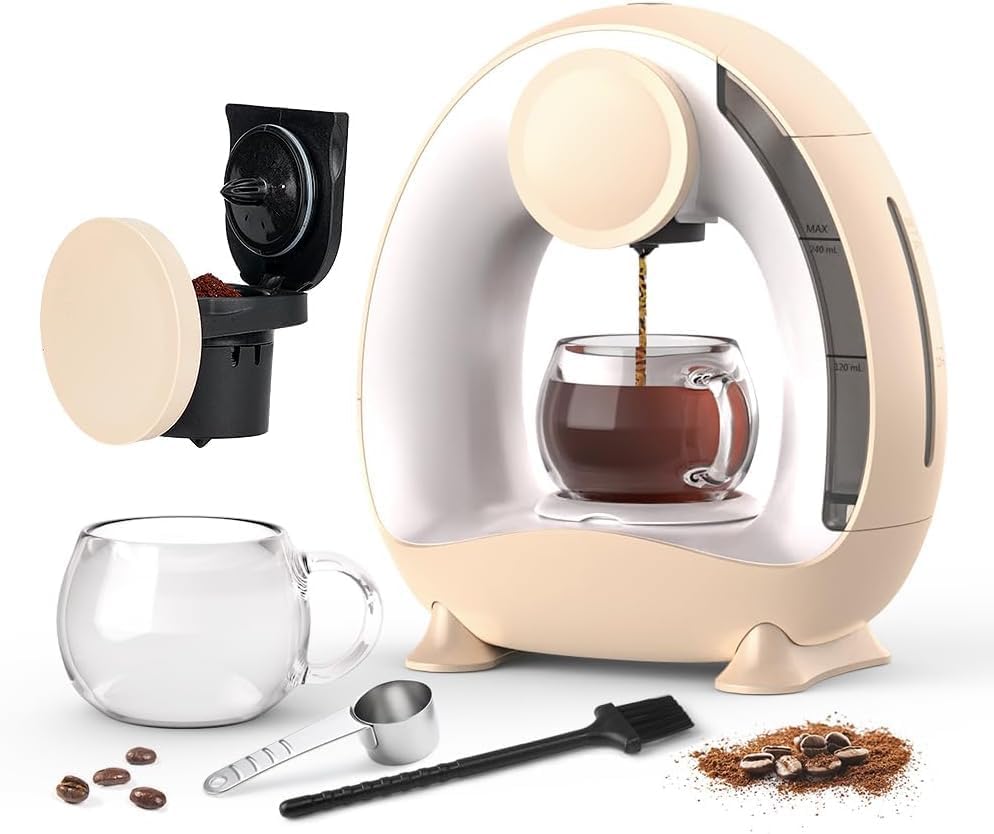 Cafetière Mini Monoservice 240 Ml Champagne