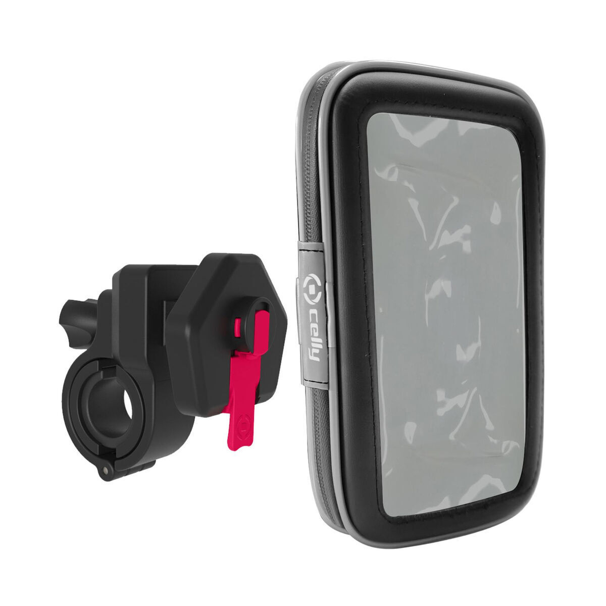 Support Smartphone Pour Vélo Celly Snapflexbk Noir Plastique