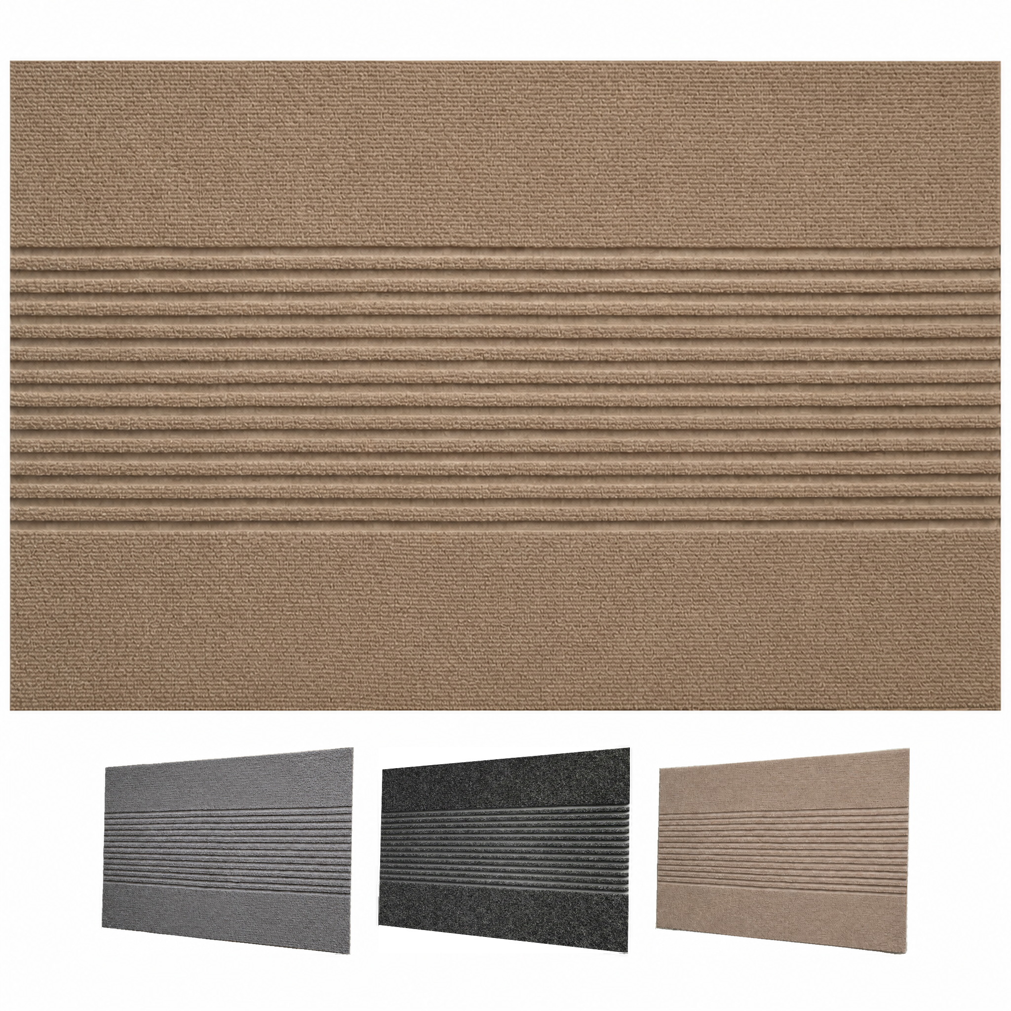 Paillasson Circa Antisaleté, Style Boho Rayé, Beige, 70 X 120 Cm: