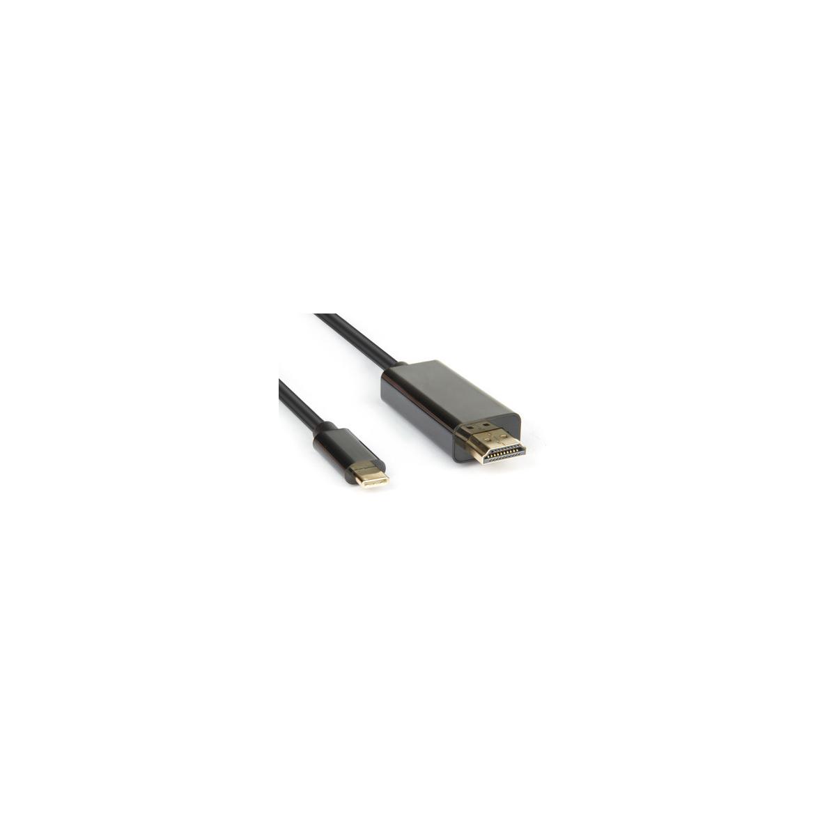 Hamlet Xvauc-hdm4k20 Câble Vidéo Et Adaptateur 2 M Usb Type-c Hdmi Type A (standard) Noir