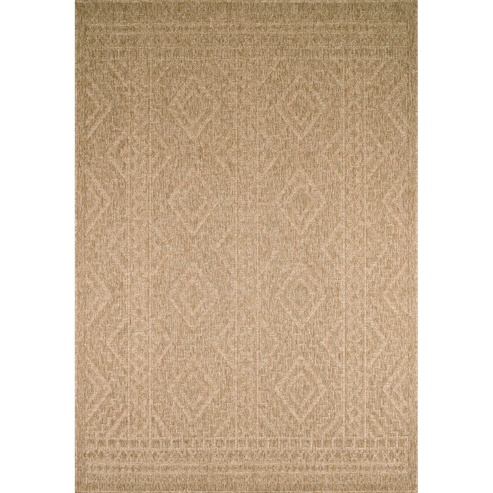 Tapis Tissé Extérieur Intérieur Nature Jute - 120 X 170 Cm