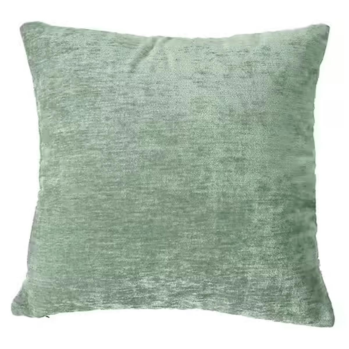 Coussin Déco En Velours "velvet" 40x40cm Vert Céladon