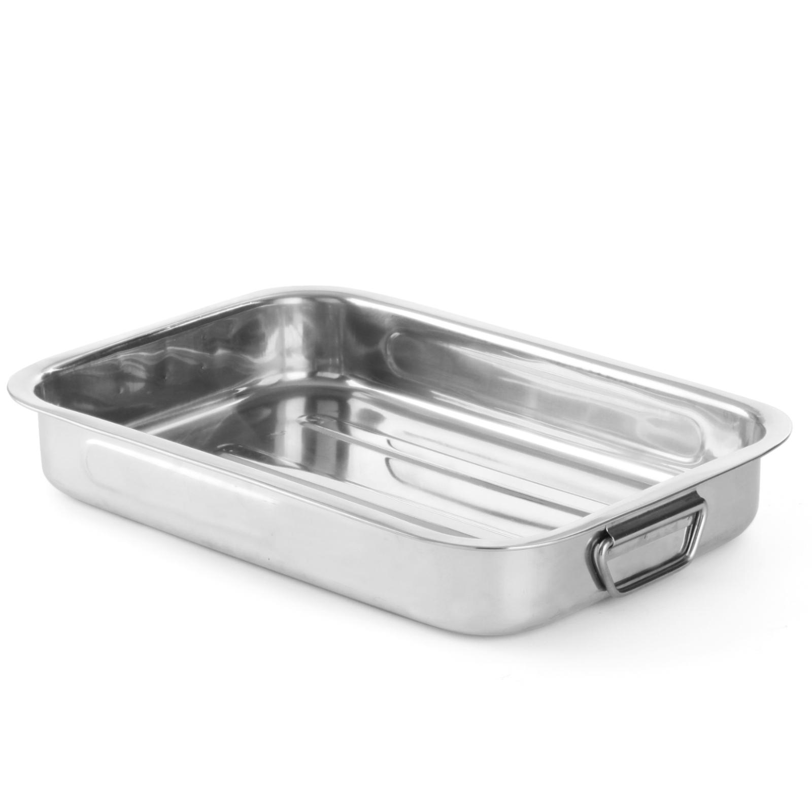 Plat À Rôtir En Acier Inoxydable Pour Cuisson Au Four 315 X 245 X 50 Mm - Hendi 508503