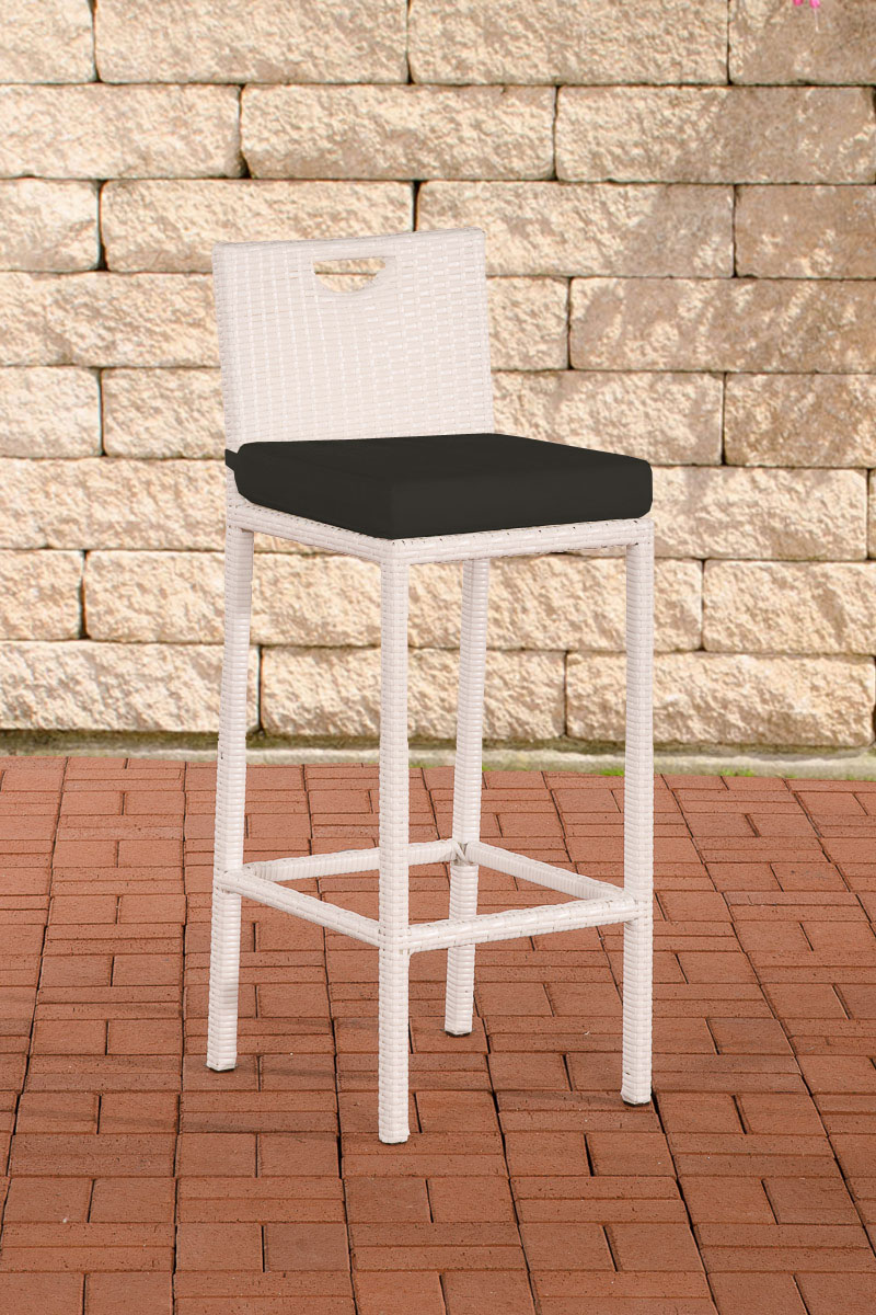 Tabouret De Bar Mari Anthracite Blanc