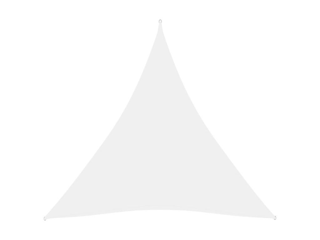 Voile Toile D'ombrage Parasol Tissu Oxford Triangulaire 4 X 4 X 4 M Blanc 02_0009864
