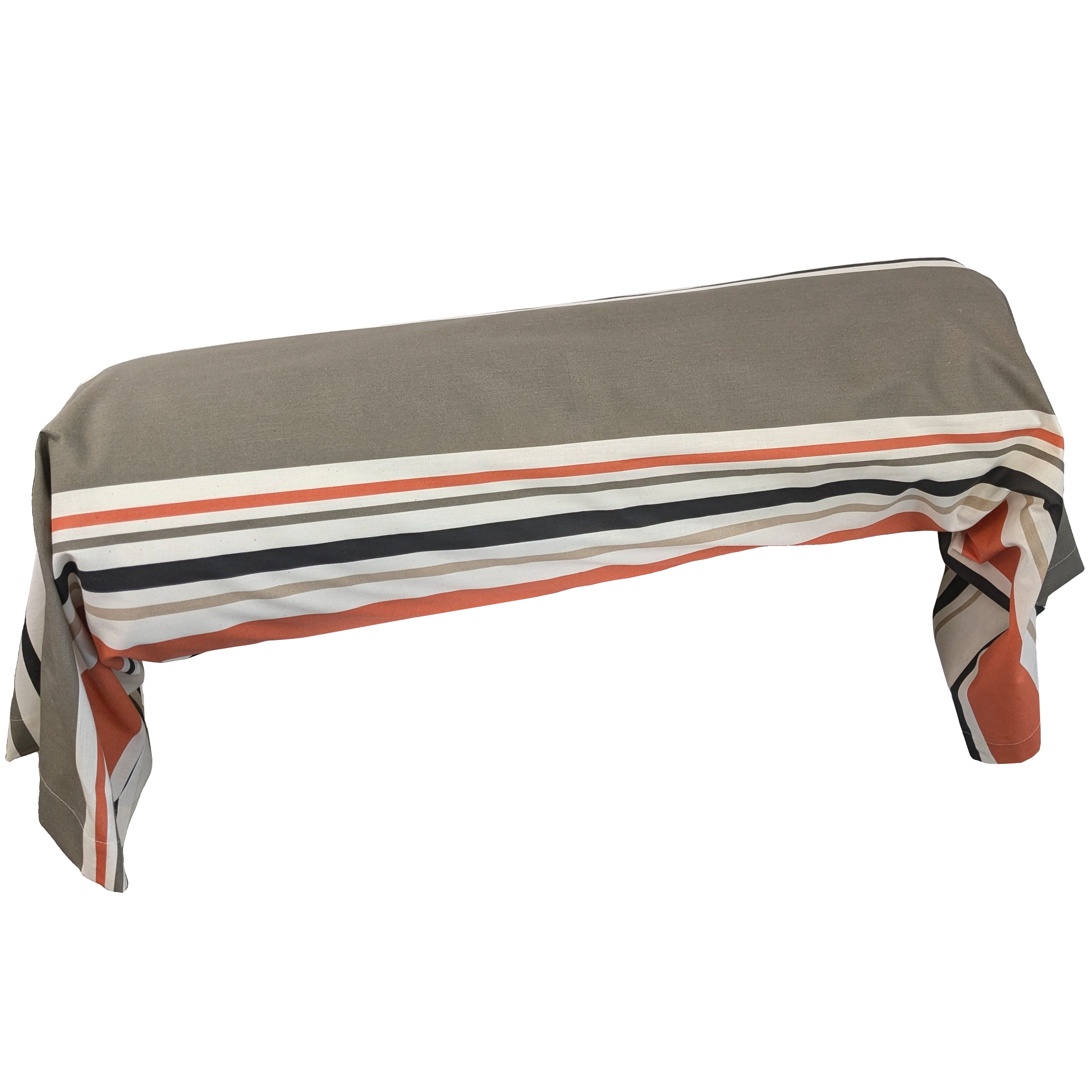 Taie De Traversin 240x43 Cm Coton Hugo Beige/corail