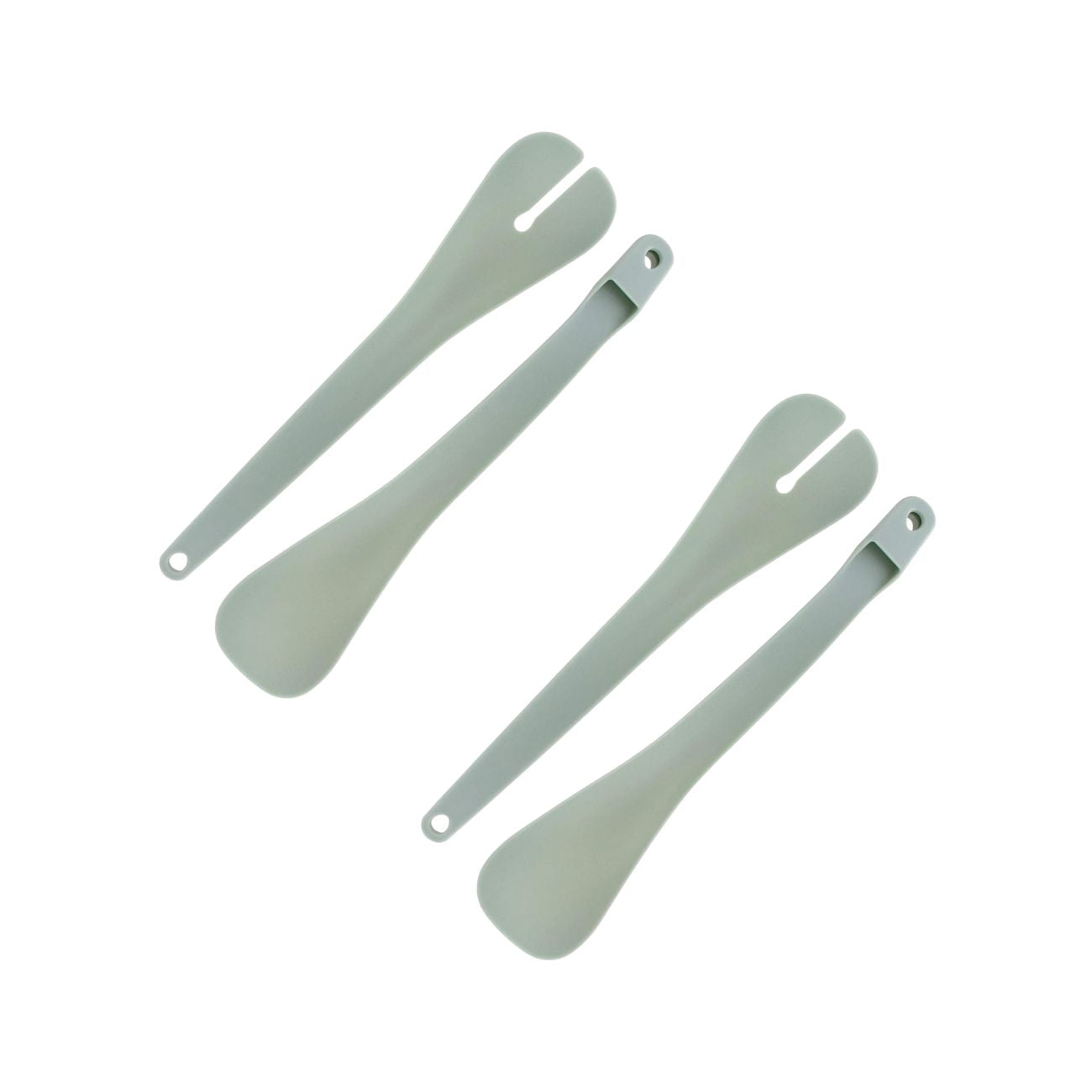 Set De 2 Ustensiles De Cuisine Couverts À Salade Basic