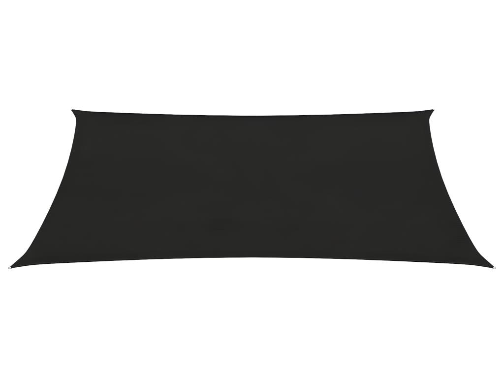 Voile Toile D'ombrage Parasol 160 G/m² 3 X 4,5 M Pehd Noir 02_0009204