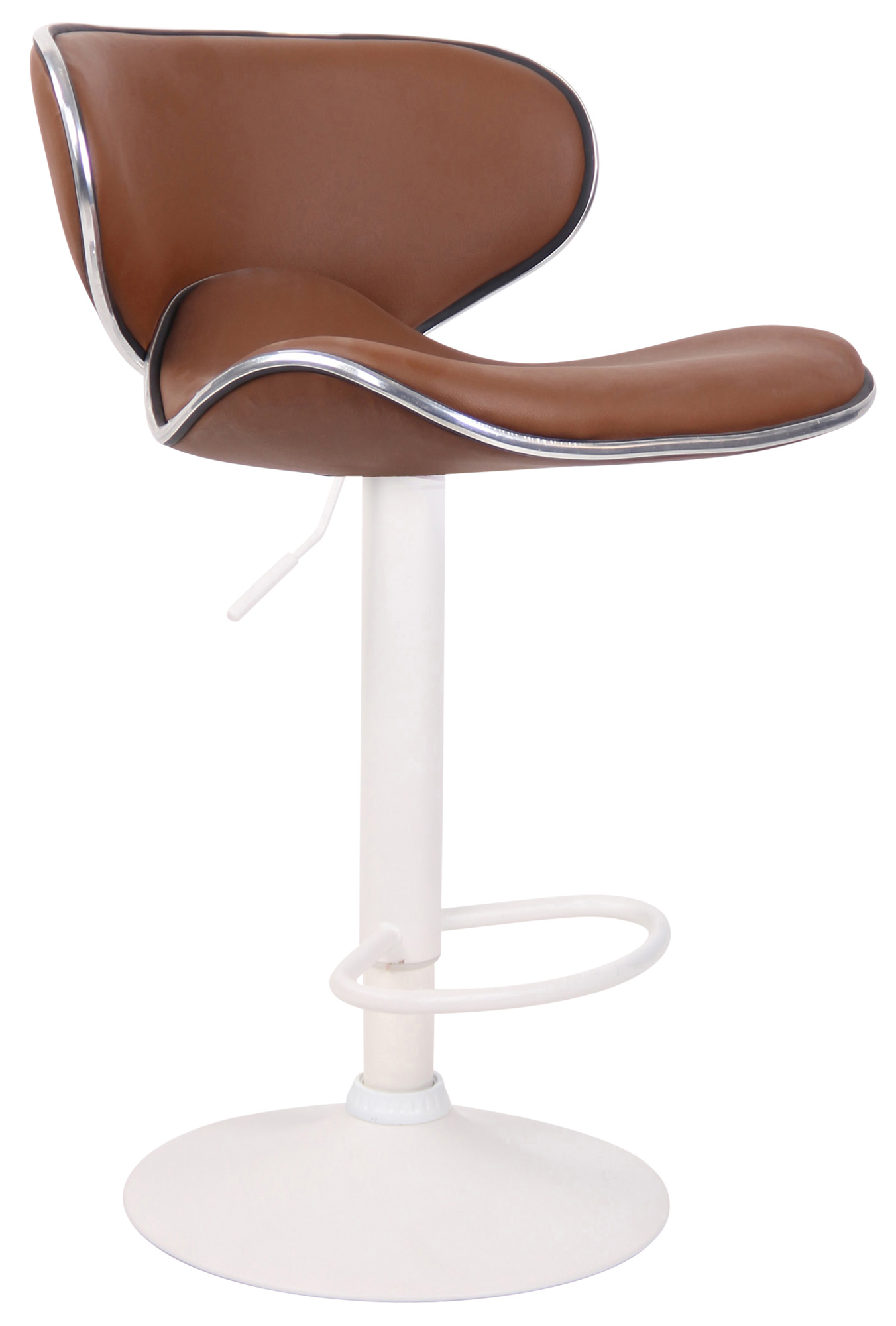 Tabouret De Bar Las Vegas V2 Blanc Marron Clair