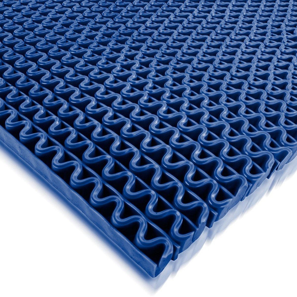 Tapis Anti-slip, Structure Ondulée Ouverte, Bleu 90 X 50 Cm - Floordirekt