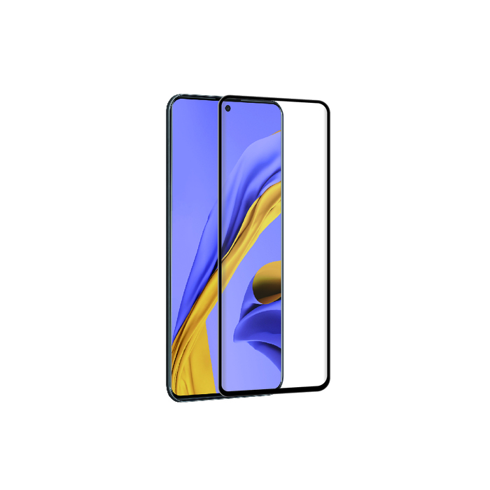 Protection D'écran Pour Samsung Galaxy A51 Antibactérienne Noir Transparent Tiger