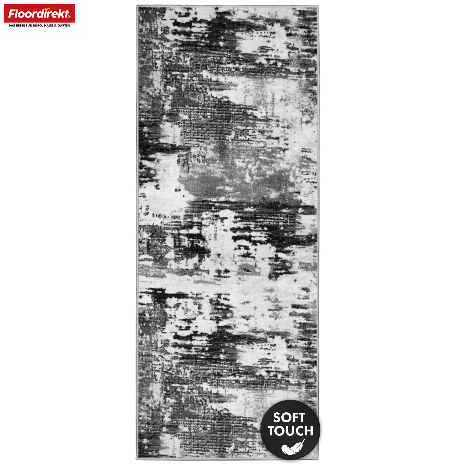 Tapis Couloir Ravena Pour Sublimer Vos Espaces, Anthracite, 80 X 100 Cm
