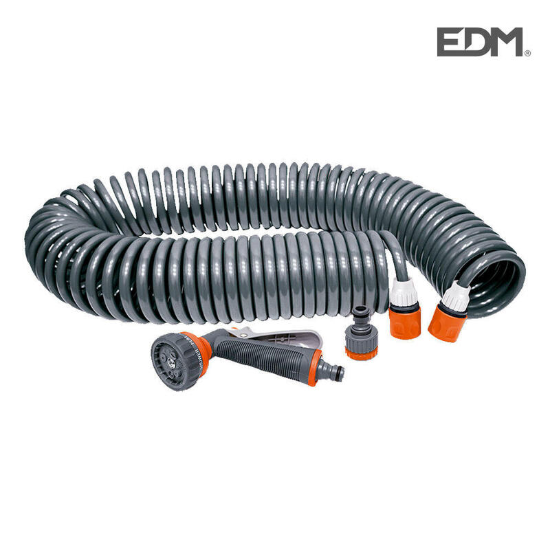 Kit Tuyau Spirale "arrosage Facile" Longueur Totale 15 M Edm