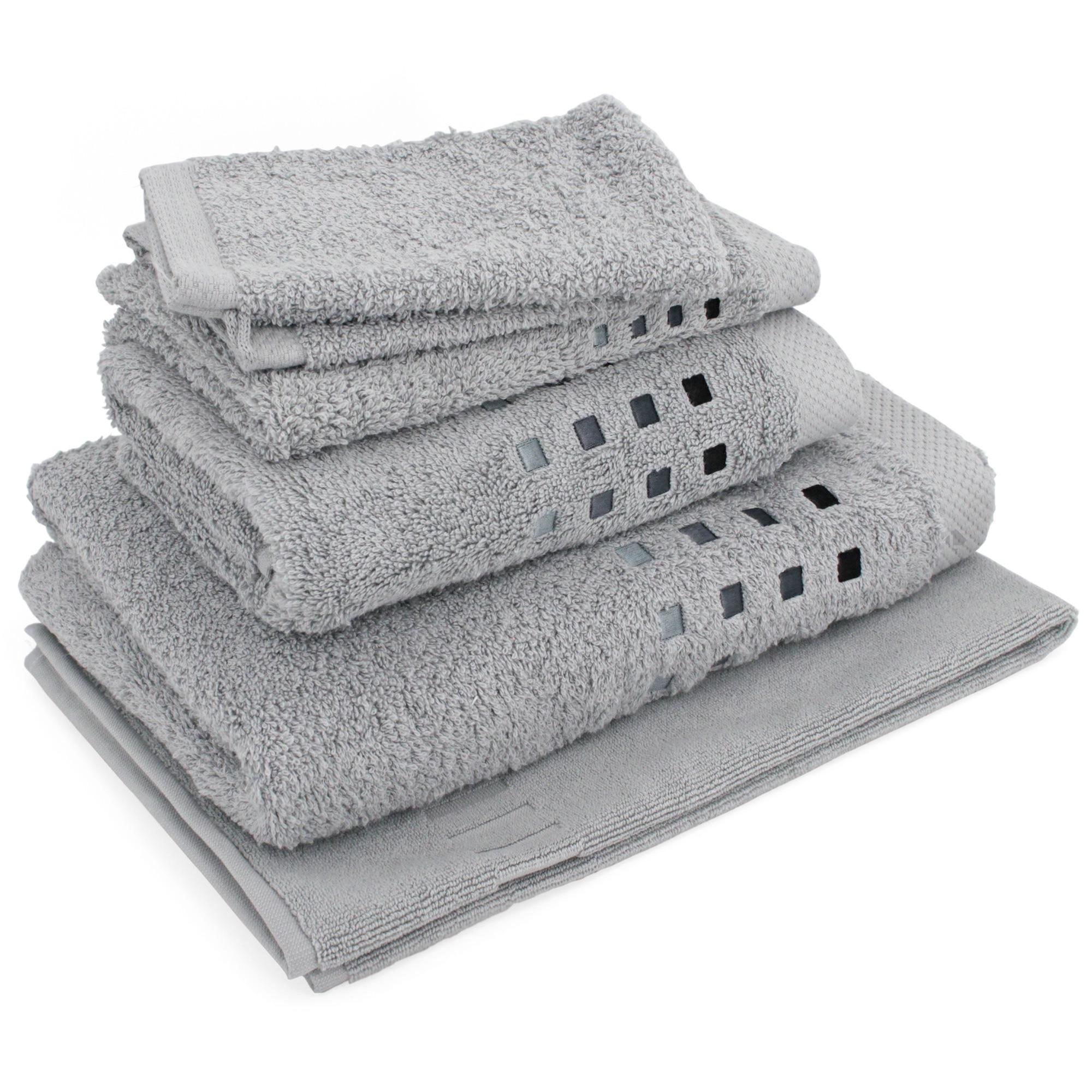 Linnea Pure Squares Gris Coton 6 Pièce(s)