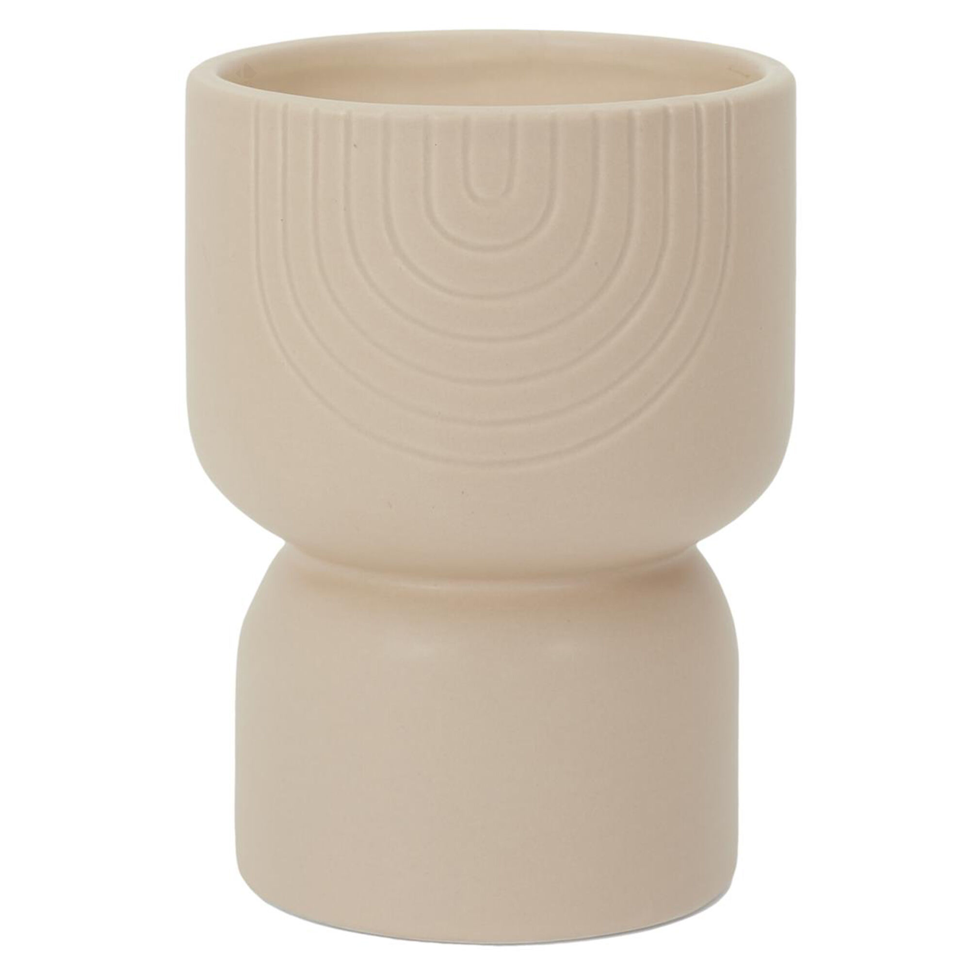 Bougie Parfumée Pot En Céramique Sahana Ecru Pivoine