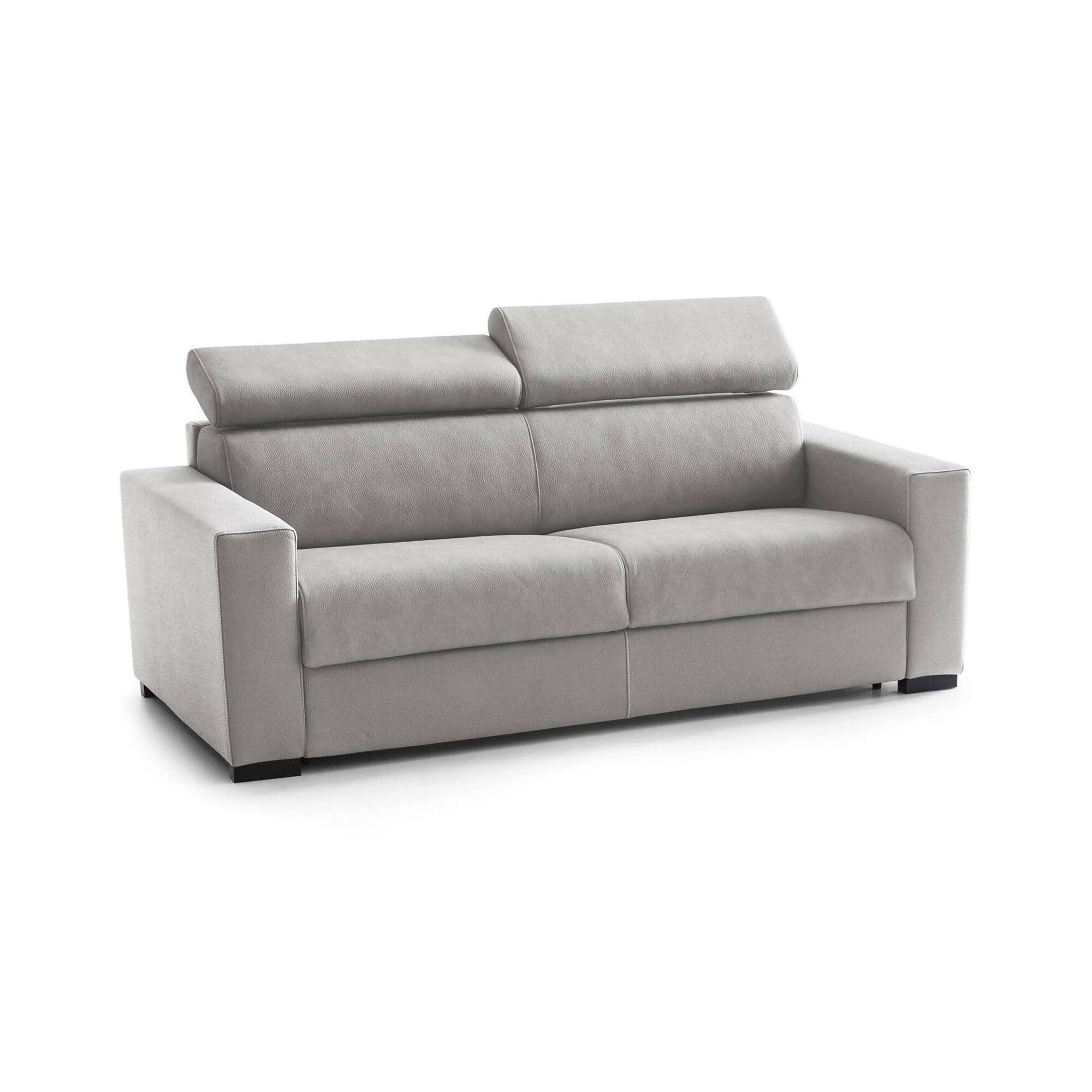 Canapé Fixe,en Tissu,gris,220x95h85 Cm