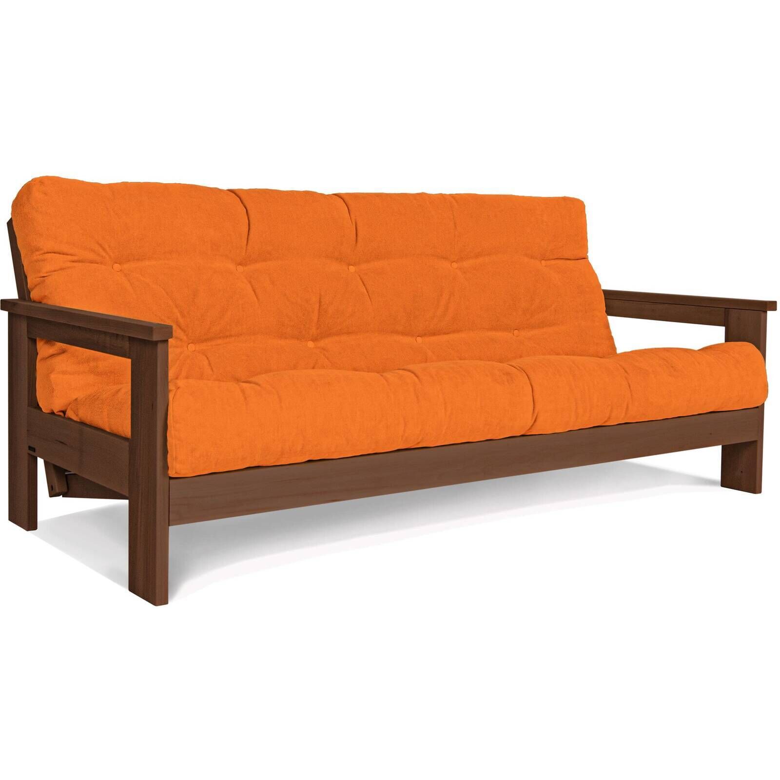 Canapé Lit Mexico - 145 X 200 Cm - Bois Clair Et Beige