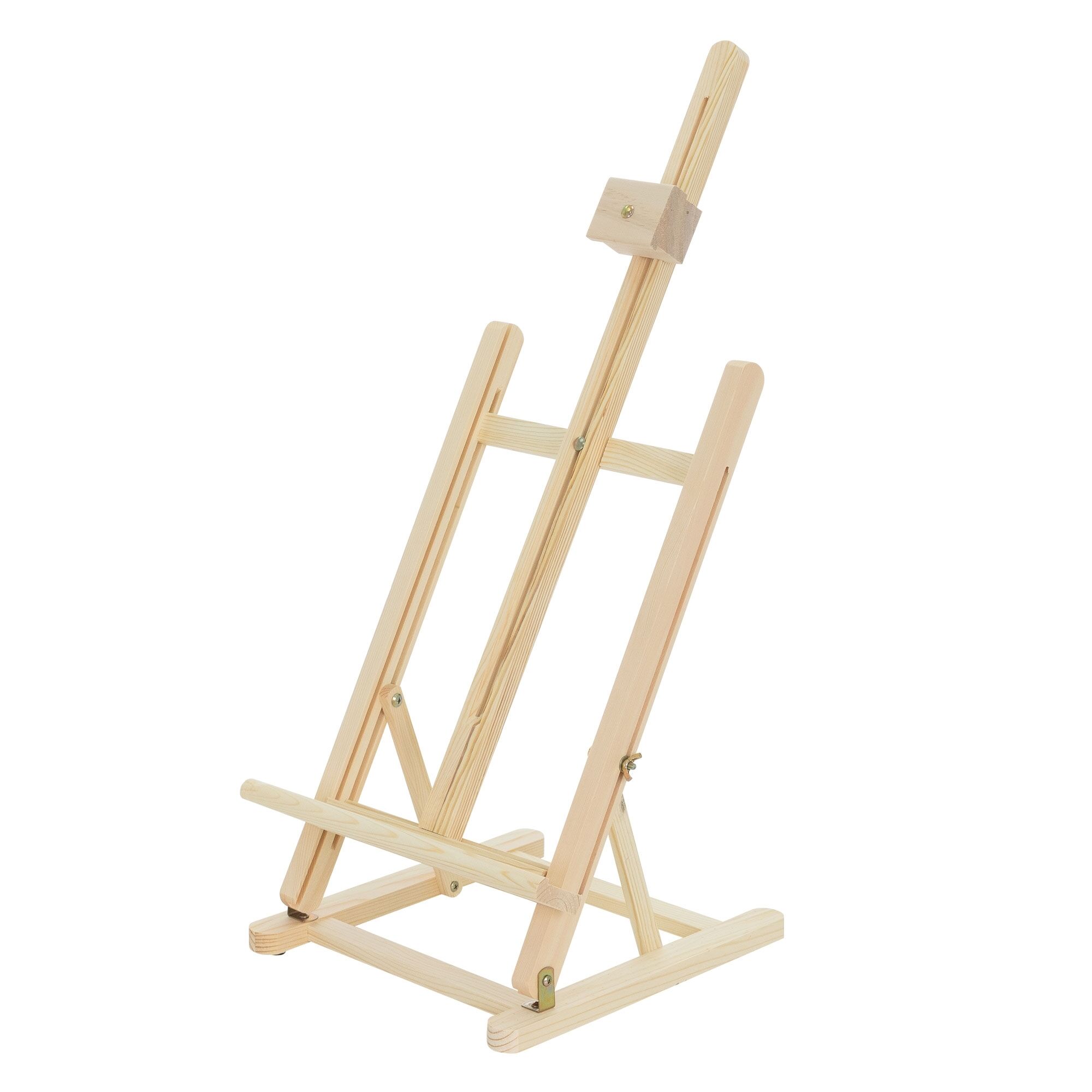 Chevalet De Table En Bois Pliable Hauteur Réglable 58-82 Cm Pour Cadres Max.56cm