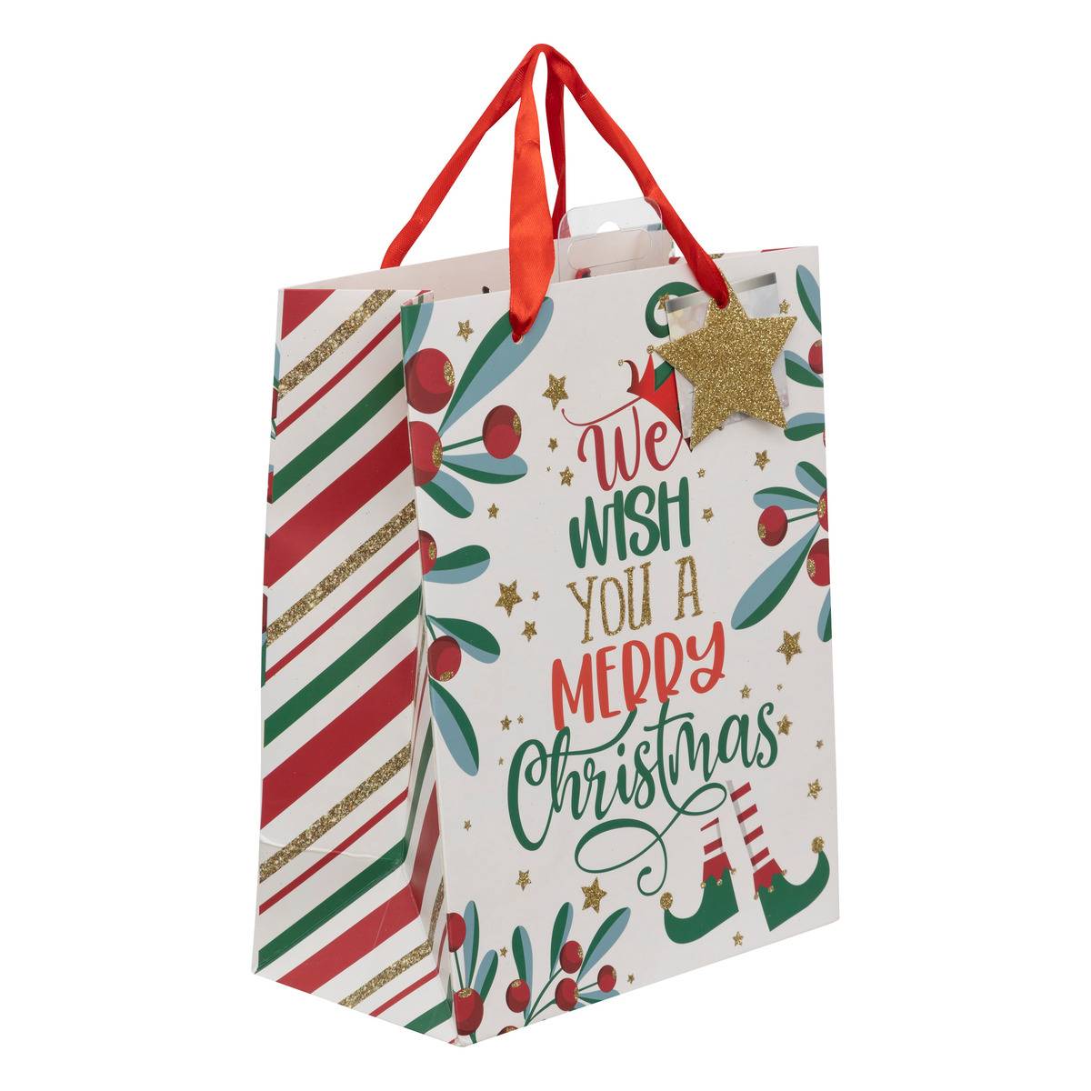 Sac Cadeau Imprimé Petite Taille Atelier Des Lutins - Feeric Lights & Christmas
