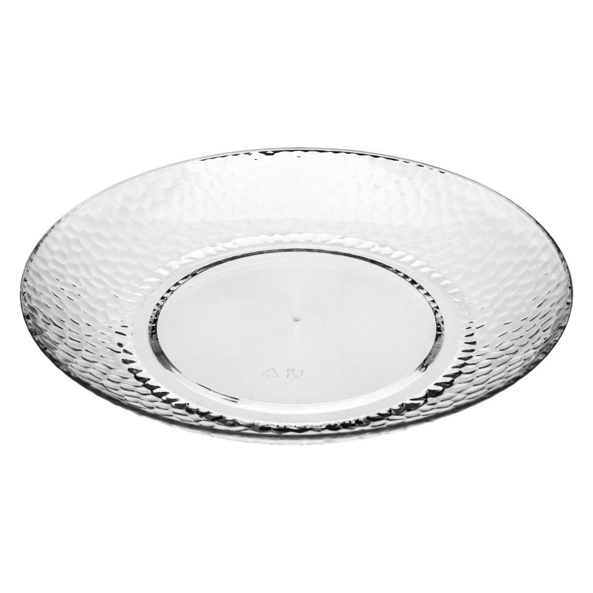 Assiette Martelée "estiva" Transparent 27cm - 5five