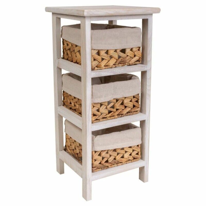 Table De Nuit Alexandra House Living Blanc 25 X 57 X 25 Cm