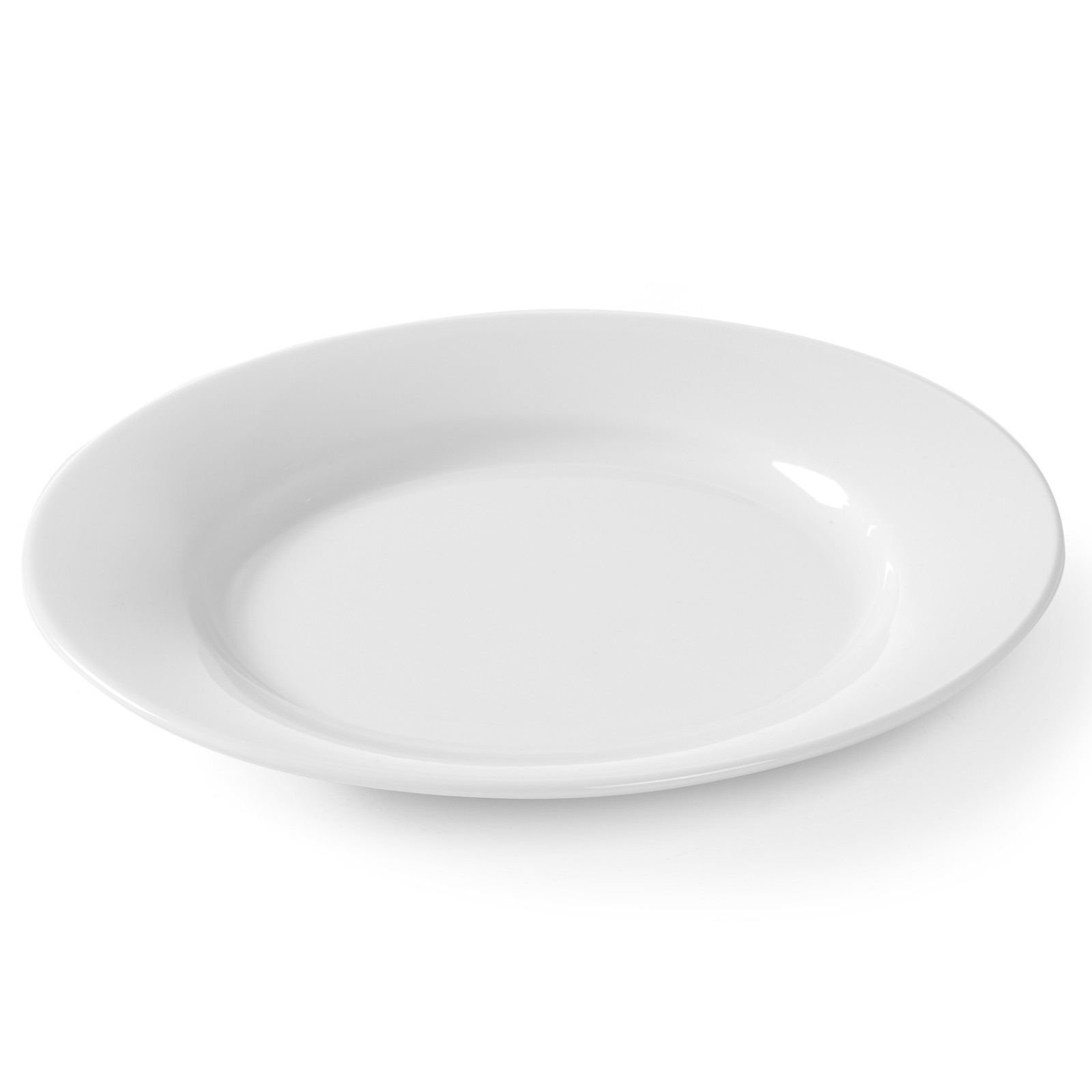 Assiette En Porcelaine Blanche Optima, Diamètre 160 Mm, Lot De 12 - Hendi 770849