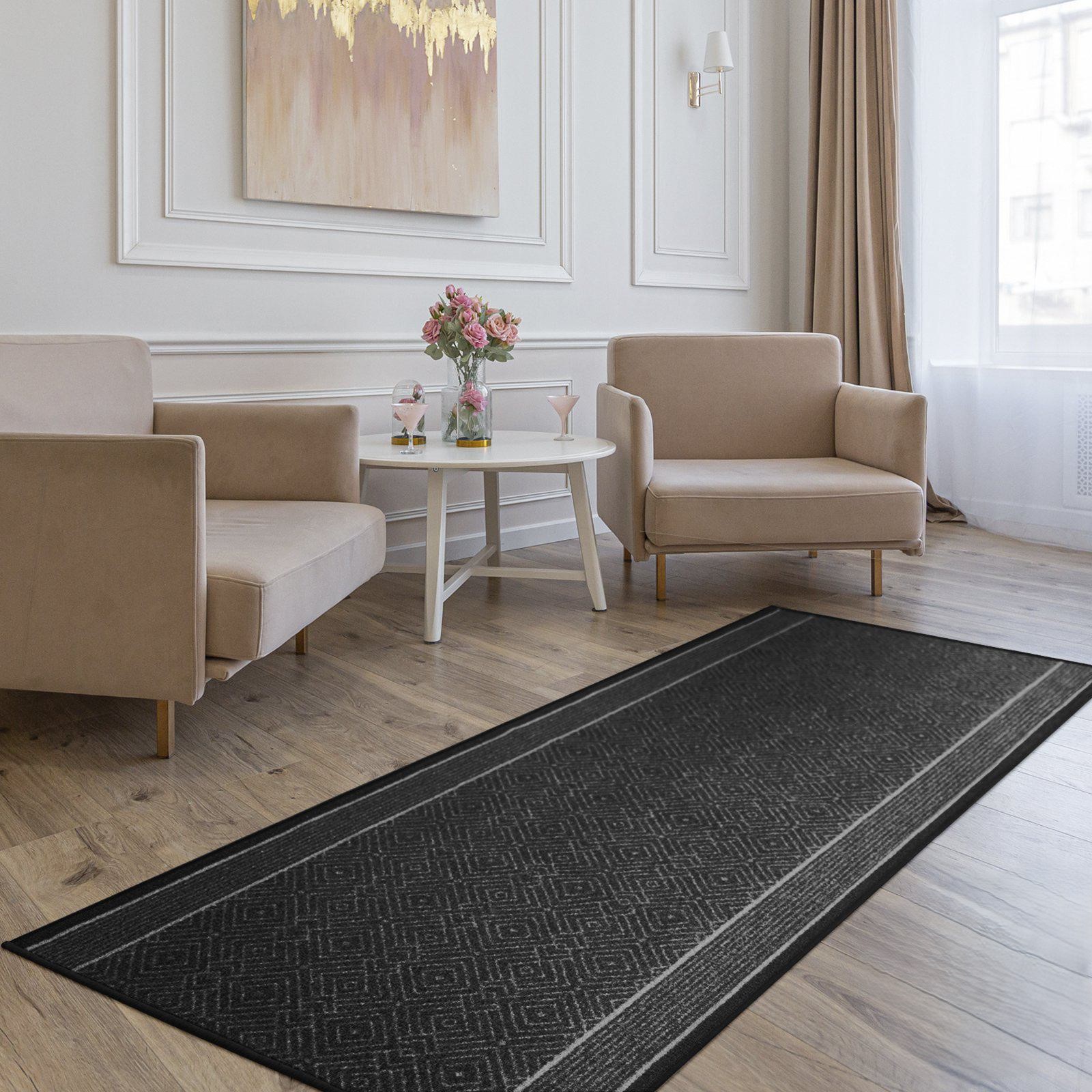 Tapis De Couloir Olymp, Anthracite 80 X 200 Cm - Floordirekt