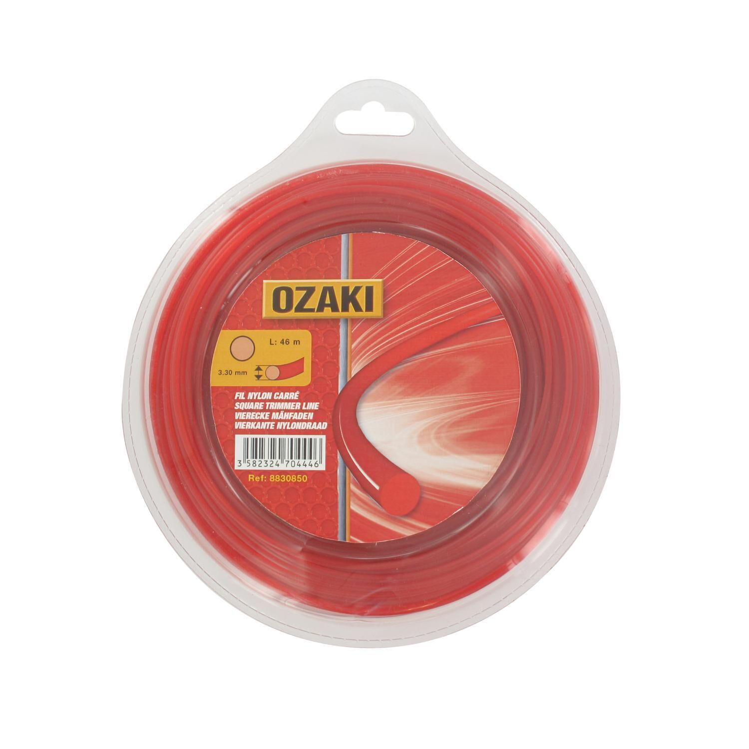 Fil Nylon Rond 87m 2,4 mm Coupe-Bordure, Débroussailleuse, Rotofil OZAKI